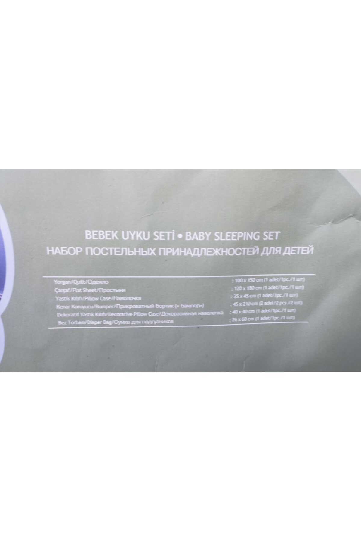 Rahşan Home Bebek Uyku Seti %100 Pamuk Üst Kalite 2Kenar Korumalı Bebek Beşikleri Ve Bebe Park Yataklar Için fotoğrafı 6 (önizleme)