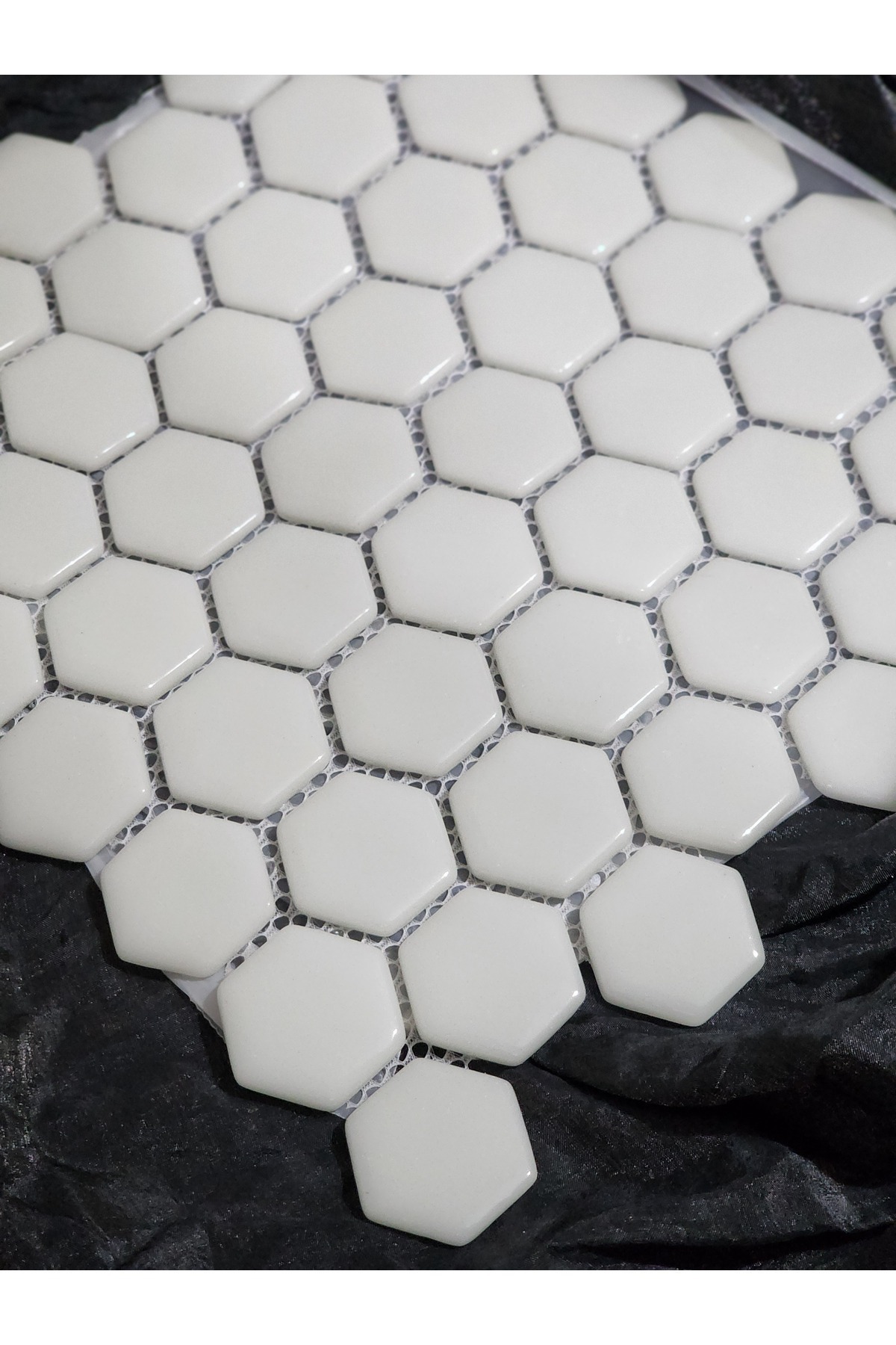 Atölye Öğretmenim 6 Gen Beyaz Cam Mozaik 1 Adet File 28*28