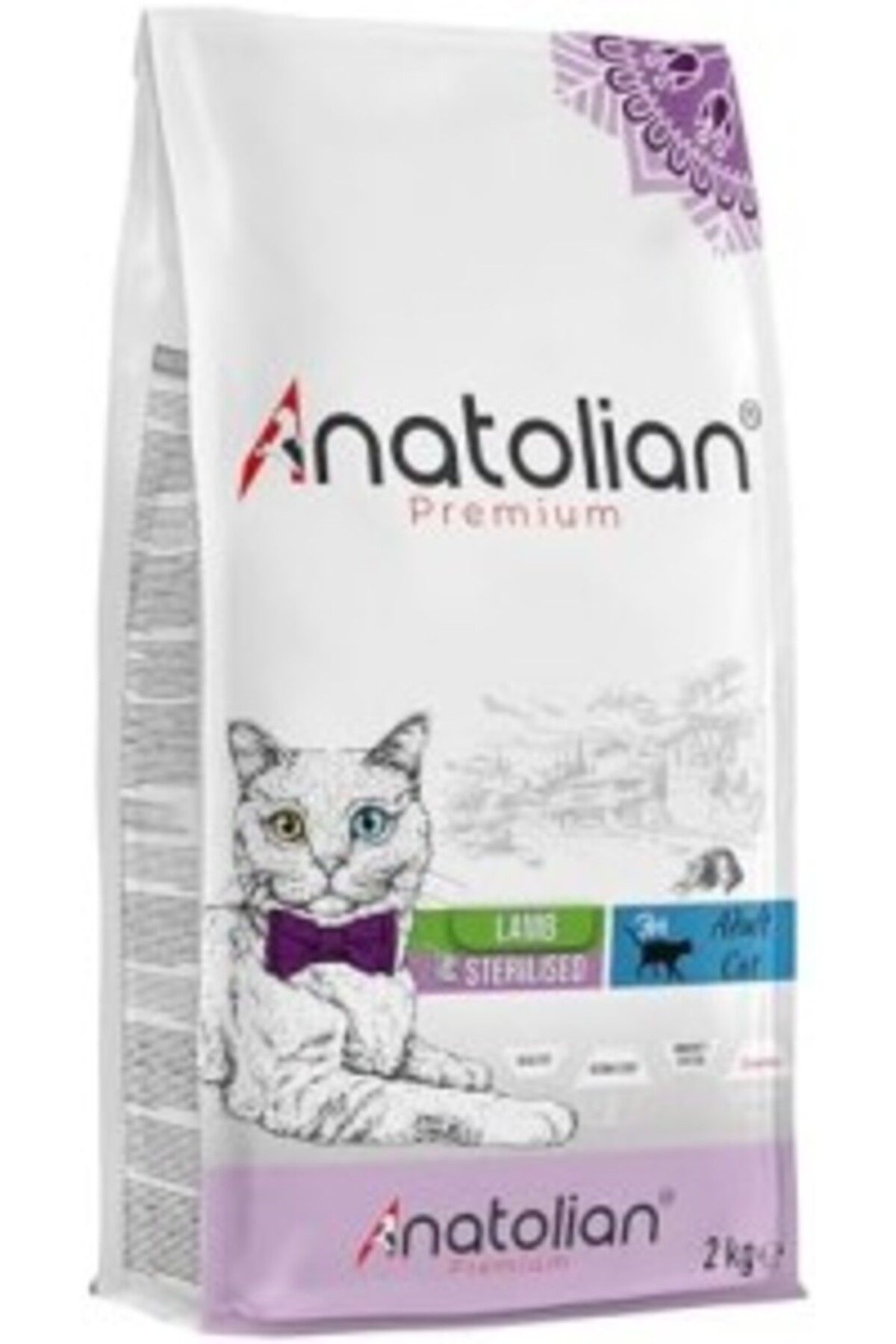 Orqinel Anatolian Premium Sterilised Lamb Kuzulu Kısırlaştırılmış Kedi Maması 2 Kg