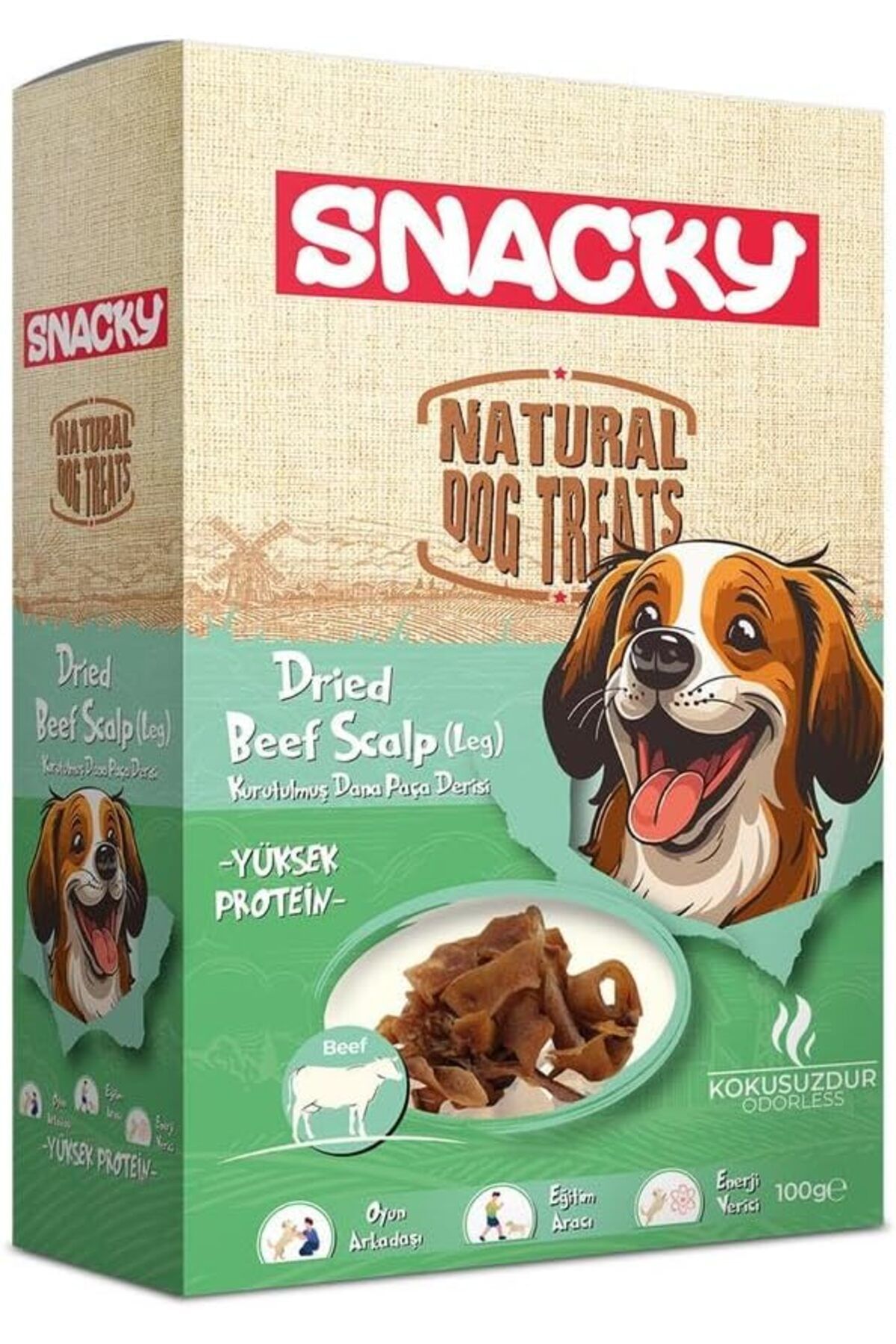 Orqinel Snacky Kurutulmuş Dana Paça Derisi Köpek Ödülü 100g