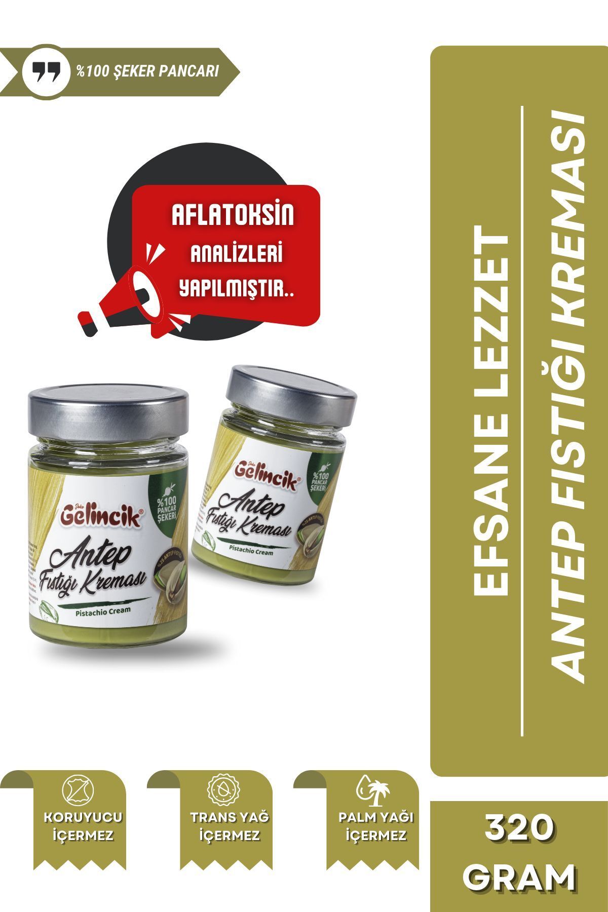 GELİNCİK HAŞHAŞ Gelincik 320gr Antep Fıstığı Kreması %25 Antep Fıstığı Içerir Dubai Çikolatası Özel