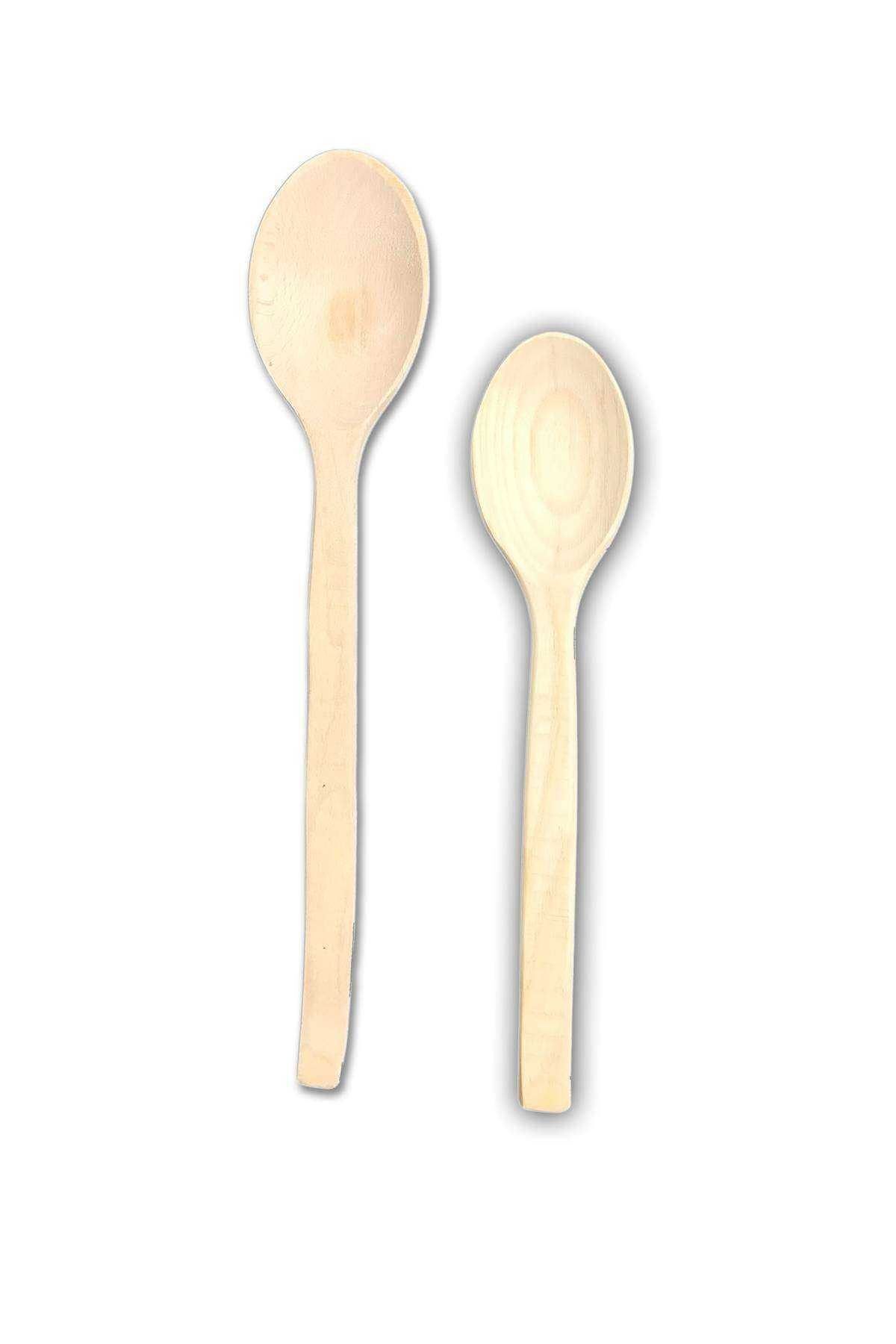 Easy Tedarik Ahşap Kaşık Seti 2 Parça