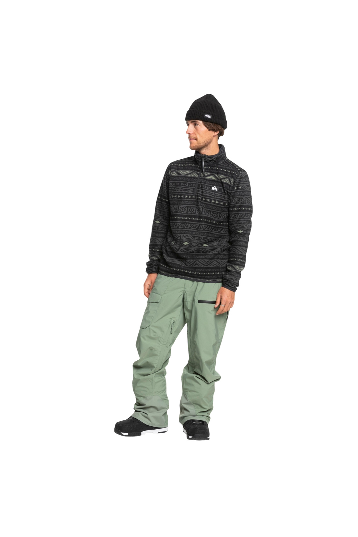 Çok Renkli Erkek Polar Sweatshırt EQYFT04979AKER HZ FLEECE — سبز EQYFT04979 QK.41142QK.41142S — تصویر 3 از 7