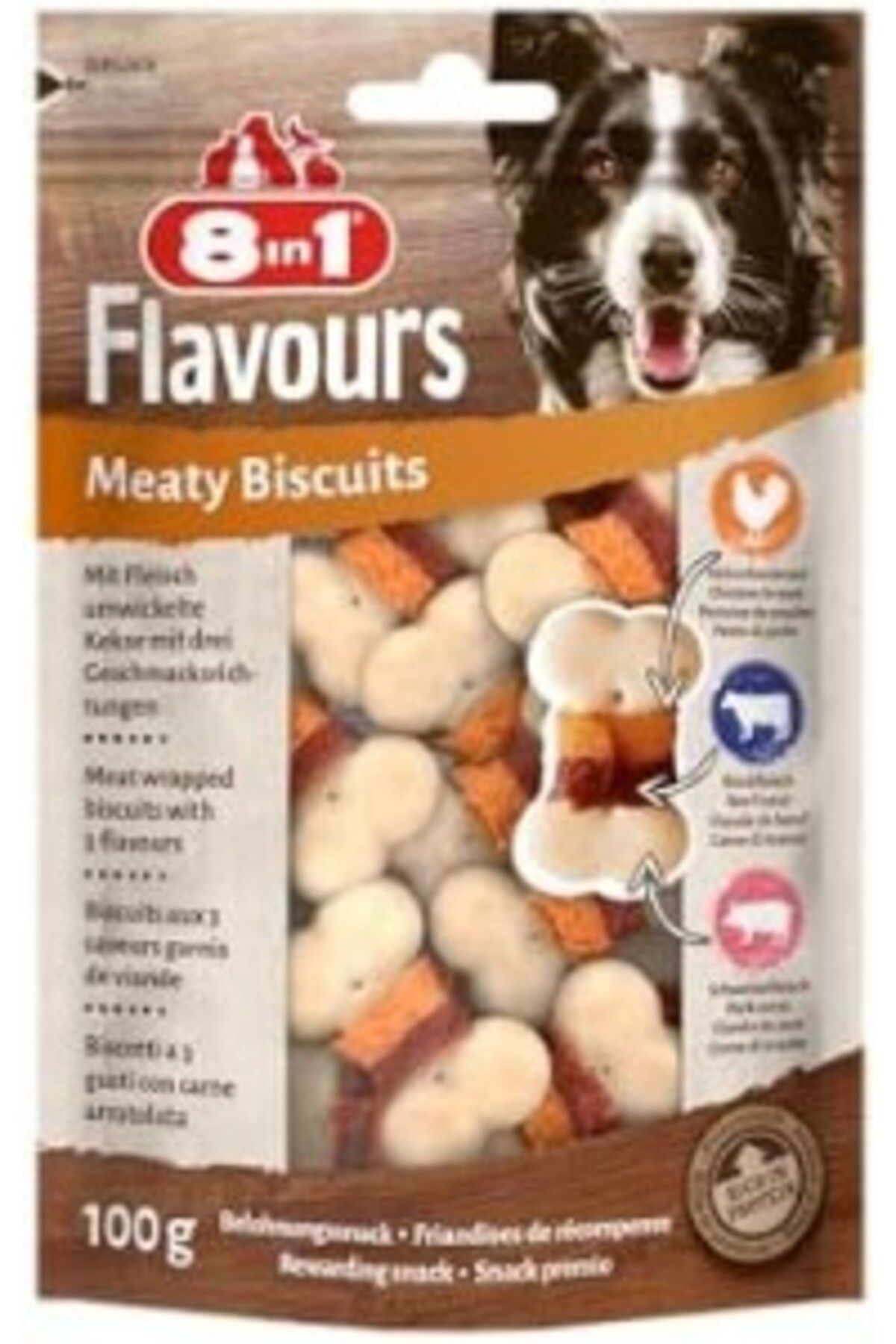 Orqinel 8in1 Flavours Meaty Biscuits Kıtır Köpek Ödülü : 02/2025