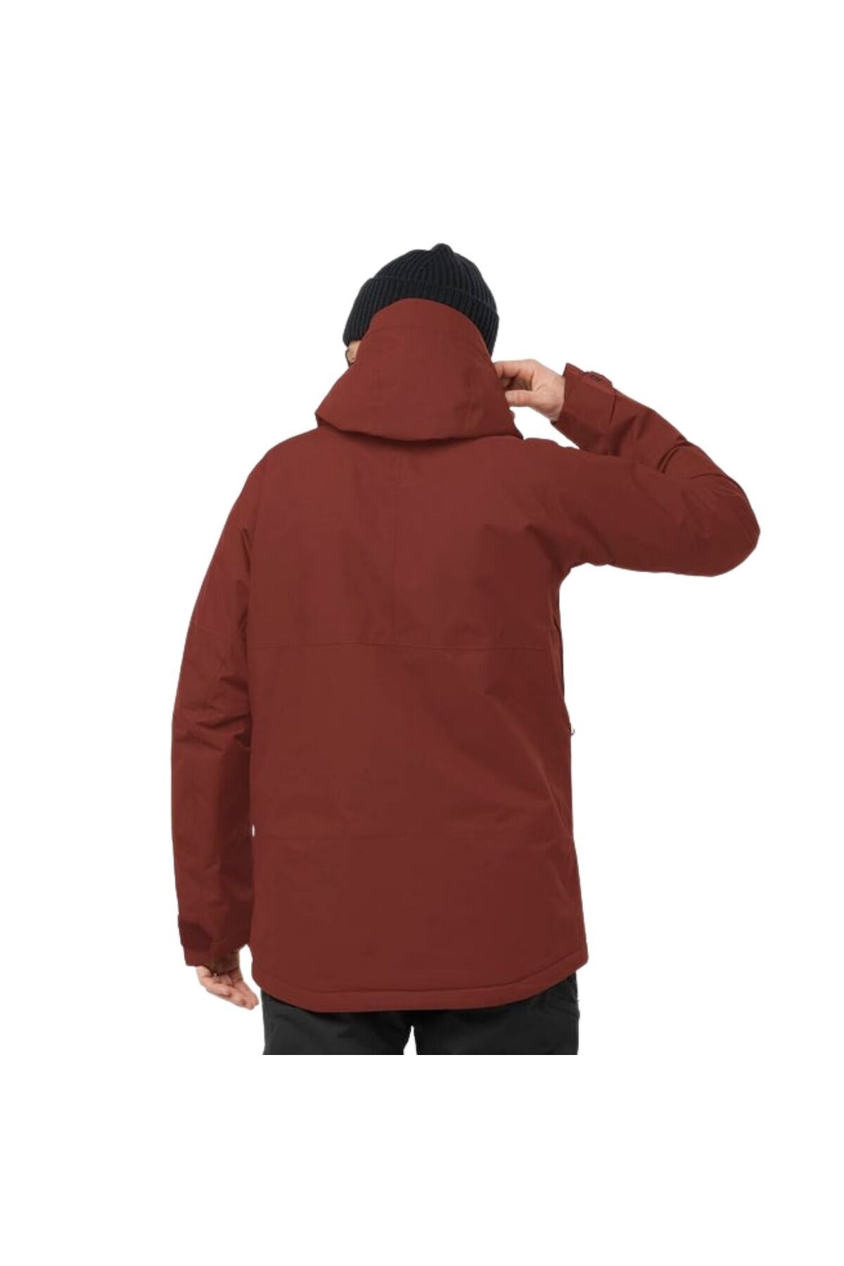 Salomon-Transfer Puff Men's Ski Jacket - Claret Red 6