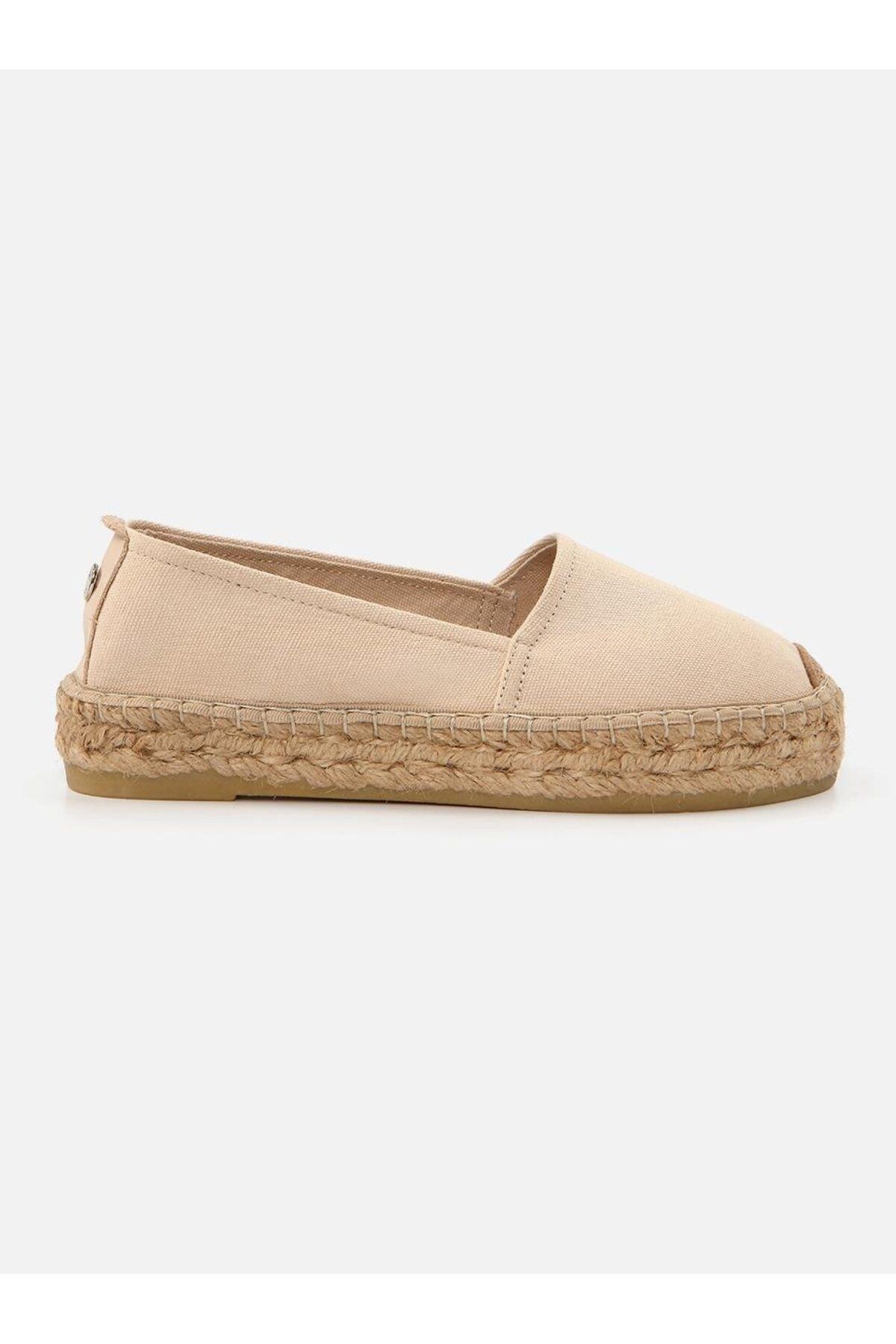 Su Espadril-Nathalie Ecru Women's Flat Espadrille 2