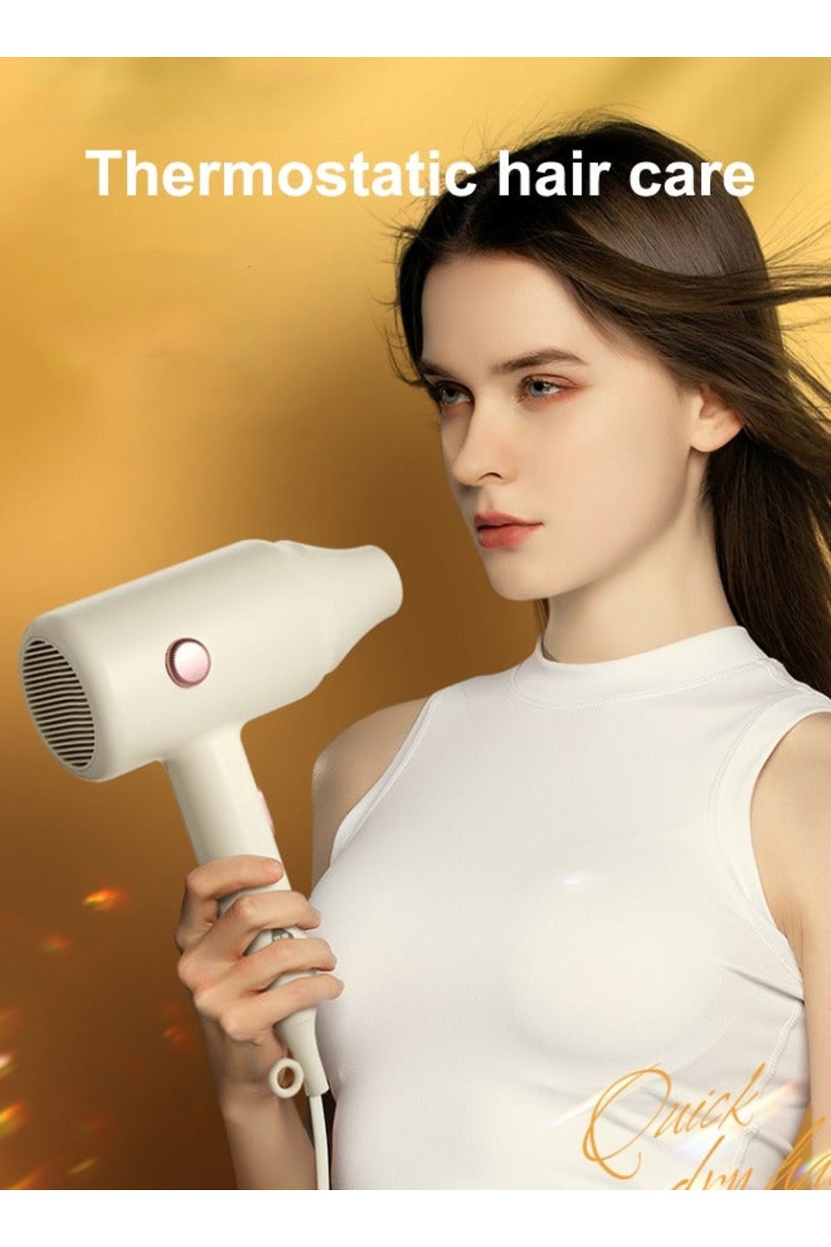 Enchen-Hair Dryer Air 7  Hot And Cold Wind Supports, Powerful 3000W Fast Drying Low Noise Blow Dryer 5