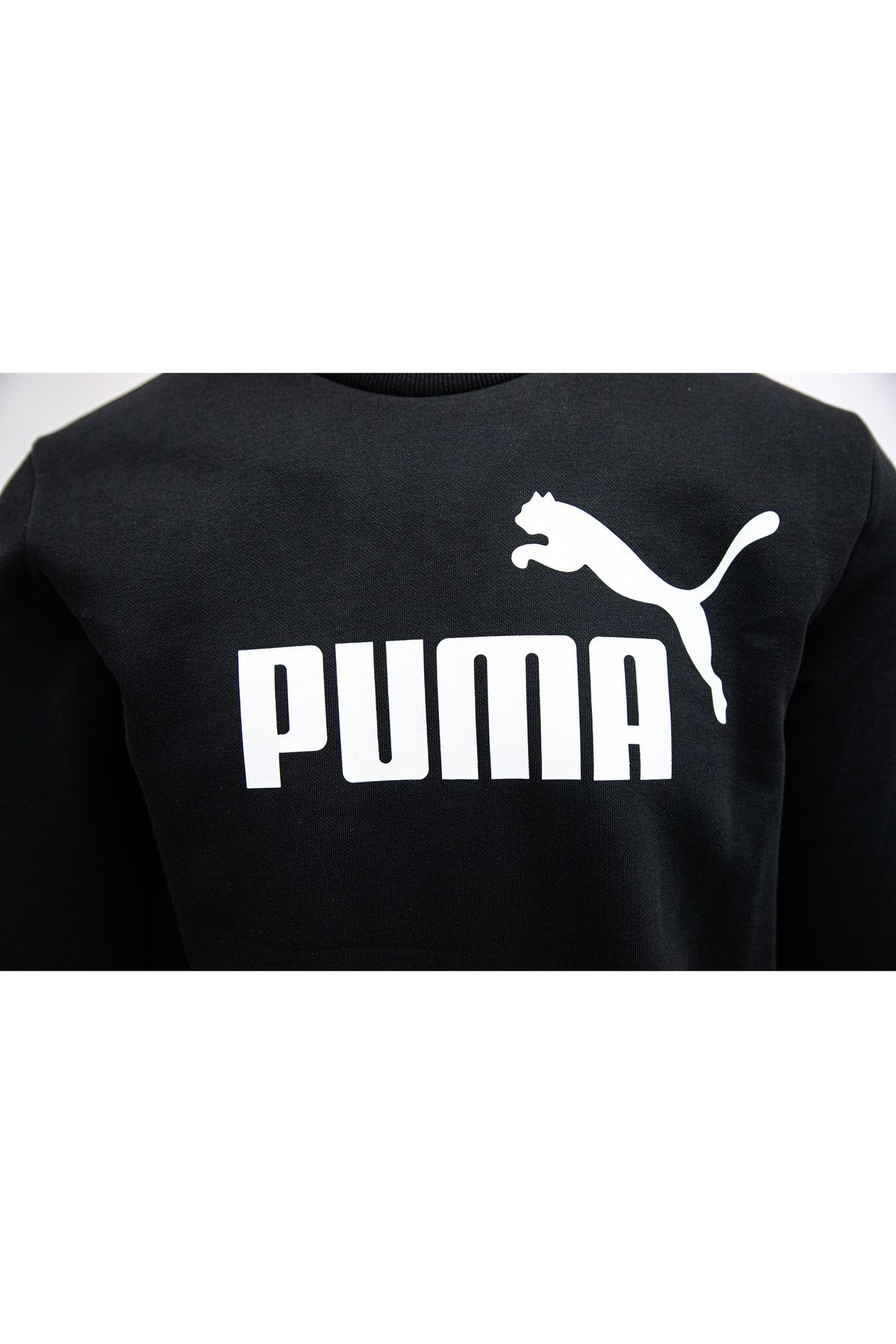 Puma-Halenka Puma Ess Big Logo Crew, Černá, Pánské 10