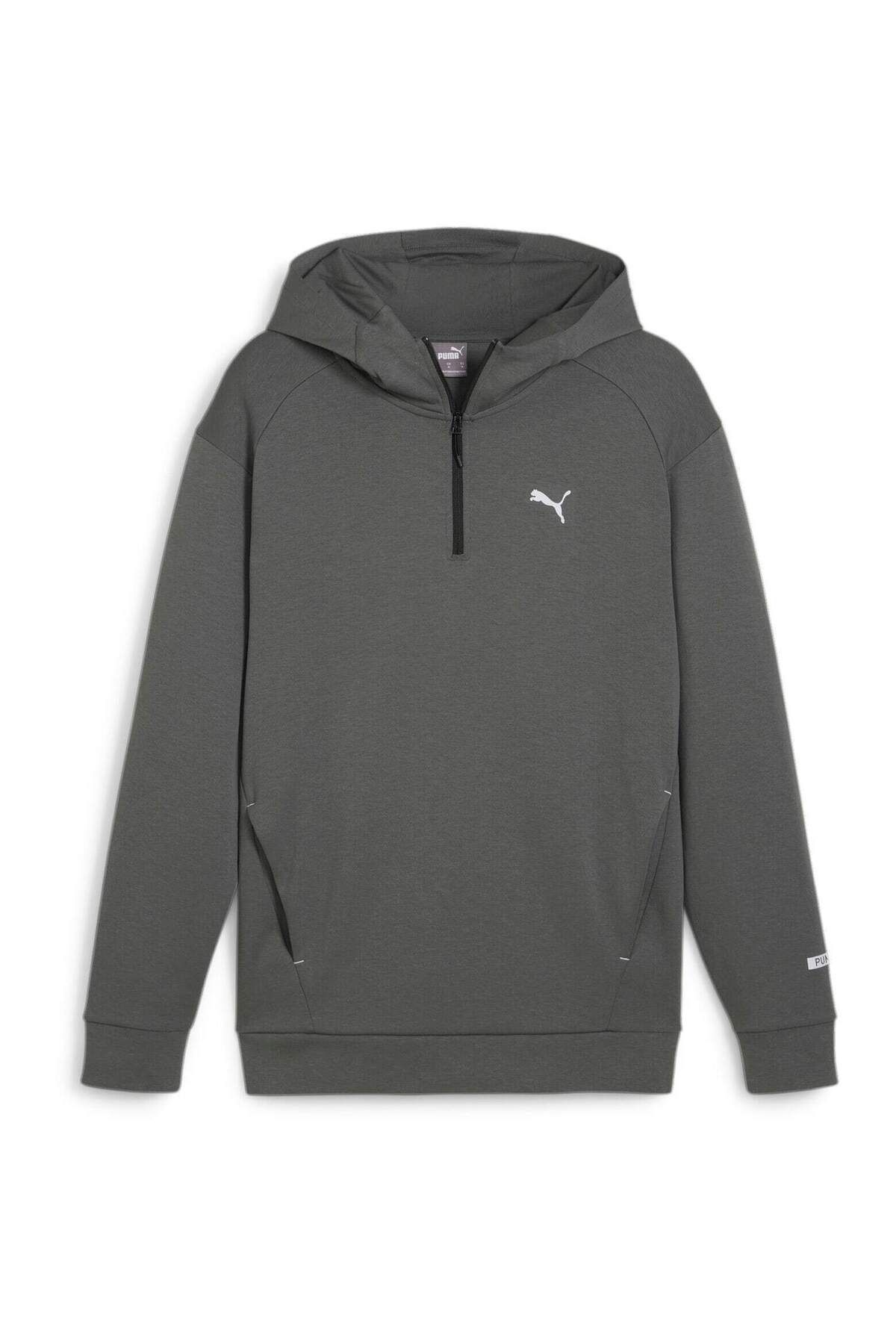 Puma-Kapucňa Puma Radcal Half-zips Dk, Grey, Men 1