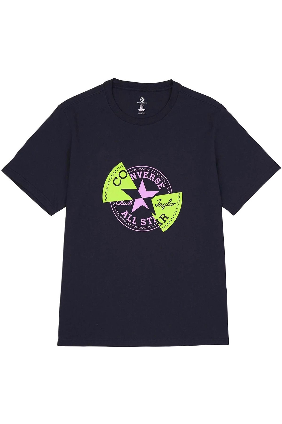 converse-Ανδρικό μαύρο μπλουζάκι - Converse M Chuck Patch Distort, μπλουζάκι 1