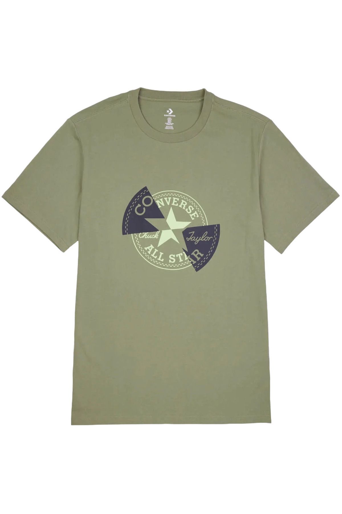 converse-T-shirt Converse Distort Tee, Green, Men 1