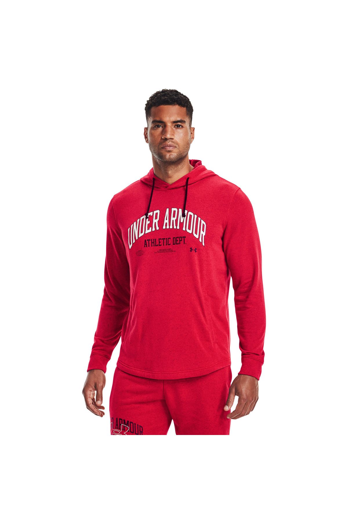 Under Armour-Hood Under Armour Rival Terry, Red, Men 3