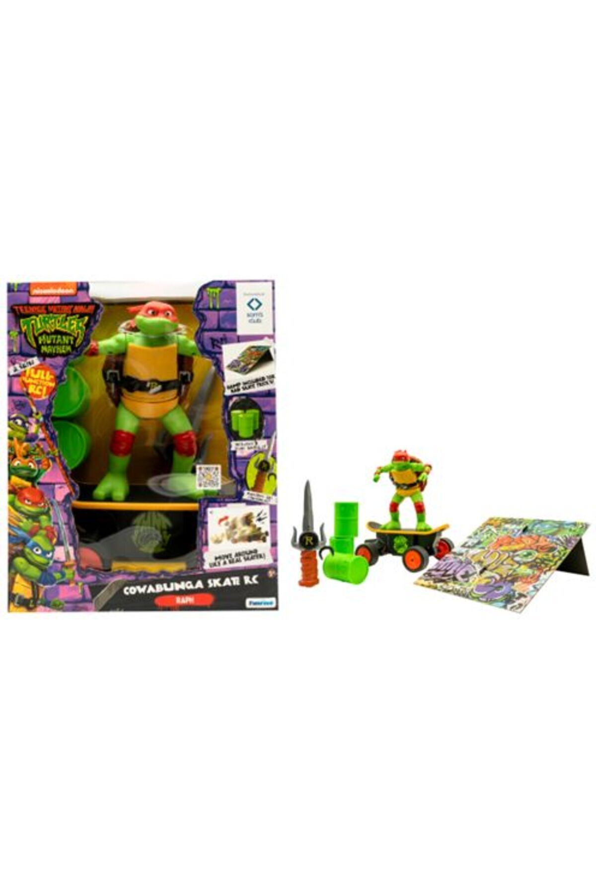 TMNT-Teenage Mutant Ninja Turtles Movie Remote Control Cowabunga Skate Battery Operated 3
