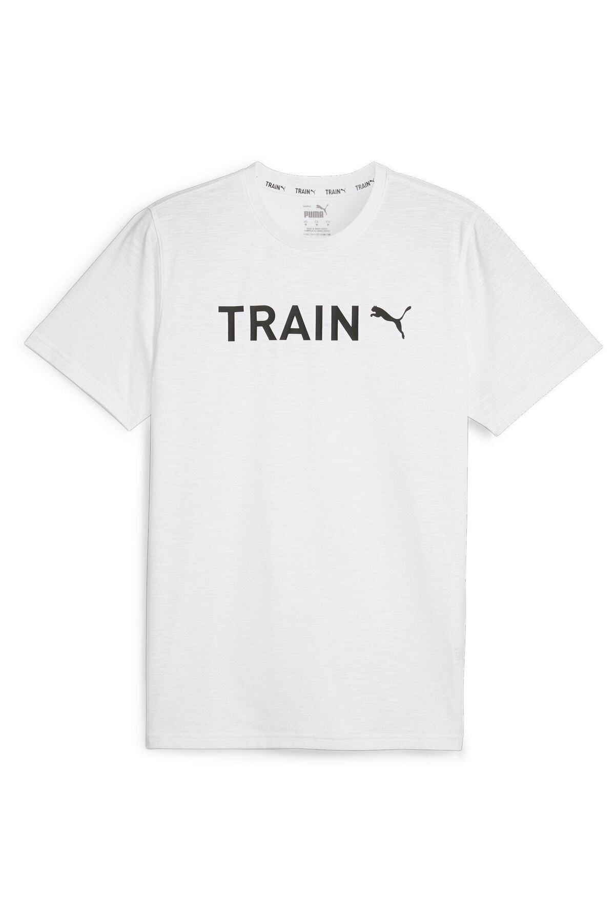 Puma-T-shirt Puma Men S Graphic Tee Train, Λευκό, Ανδρικό 1