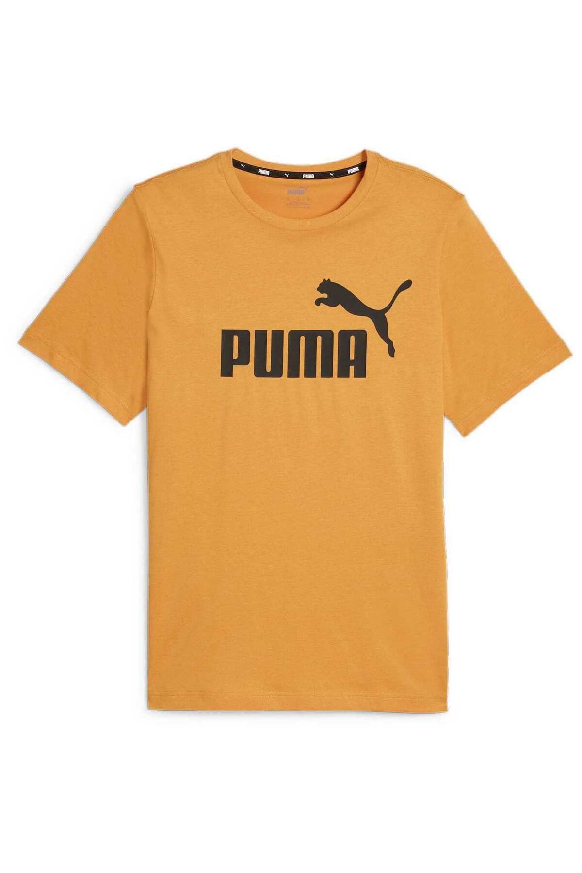 Puma-T-shirt Puma Essentials Logo, Κίτρινο, Ανδρικό 3