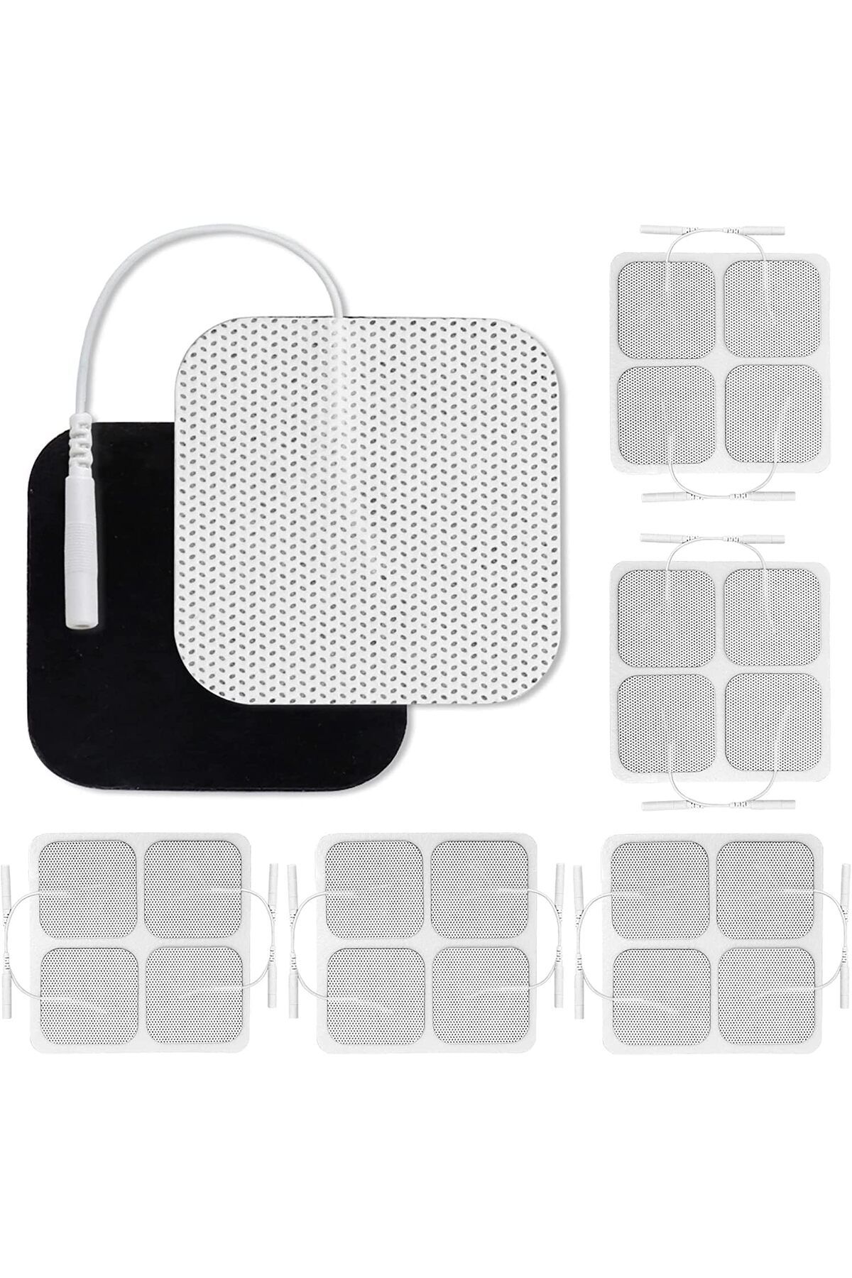 AboutThePerfect 5x5cm Tens Elektrodu 50'li Paket, 4'lü Set, Sağlık ve Elektronik Uygulamalar
