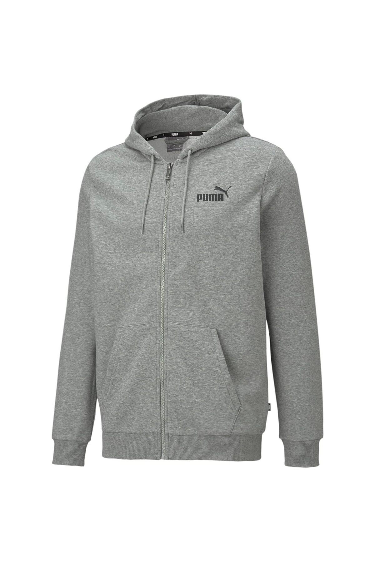 Puma-Kapuce Puma Essentials Logo, šedá, muži 1