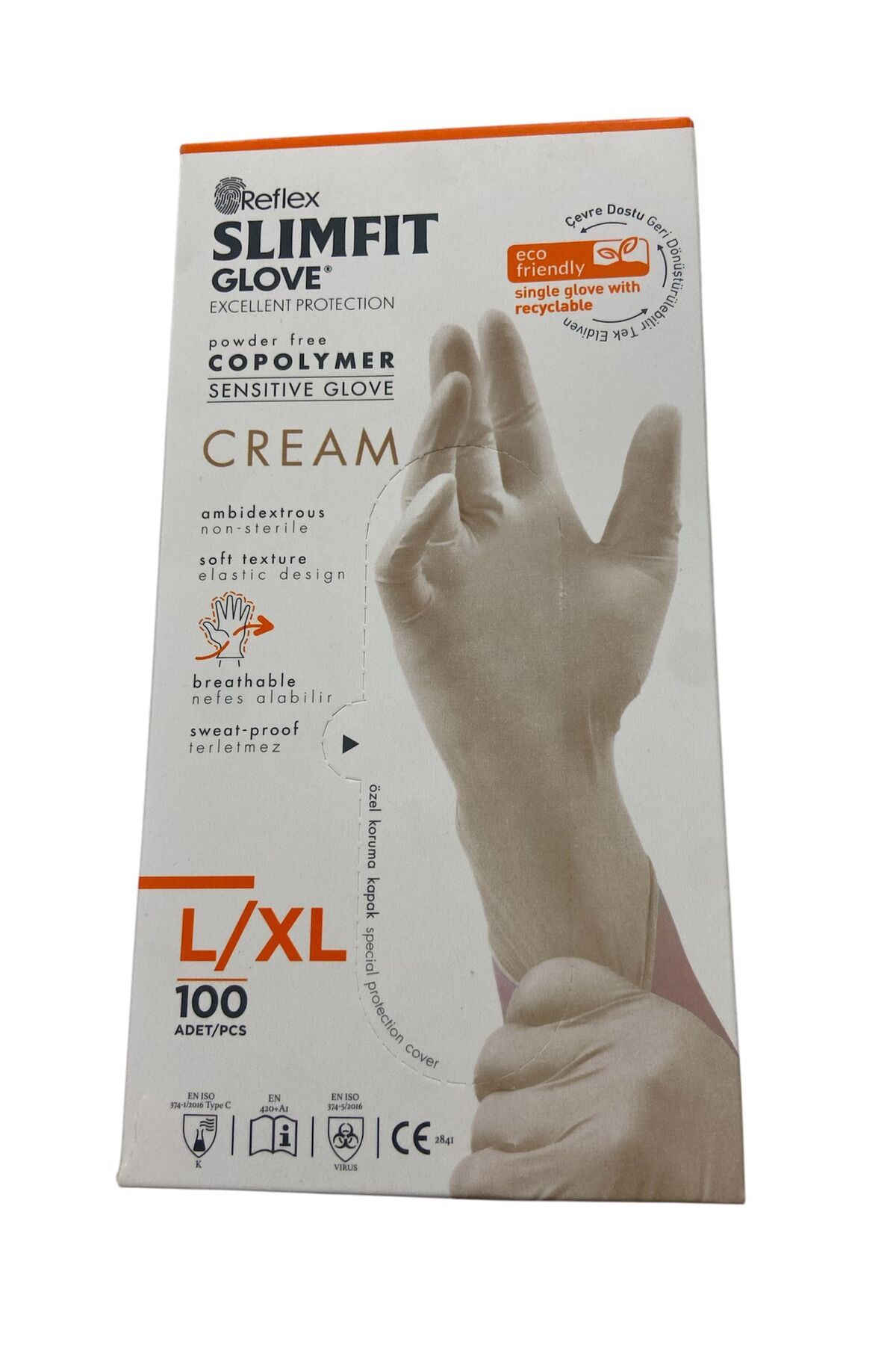 Slimfit Glove Eldiven Beyaz L/XL