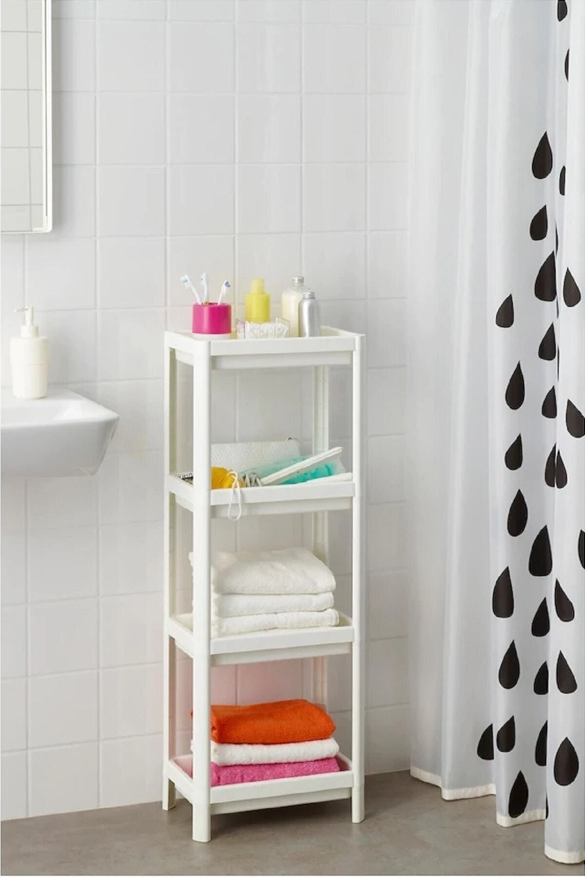SHELF UNIT-Shelf Cabinet - Bathroom, Kitchen, Balcony Organizer 4