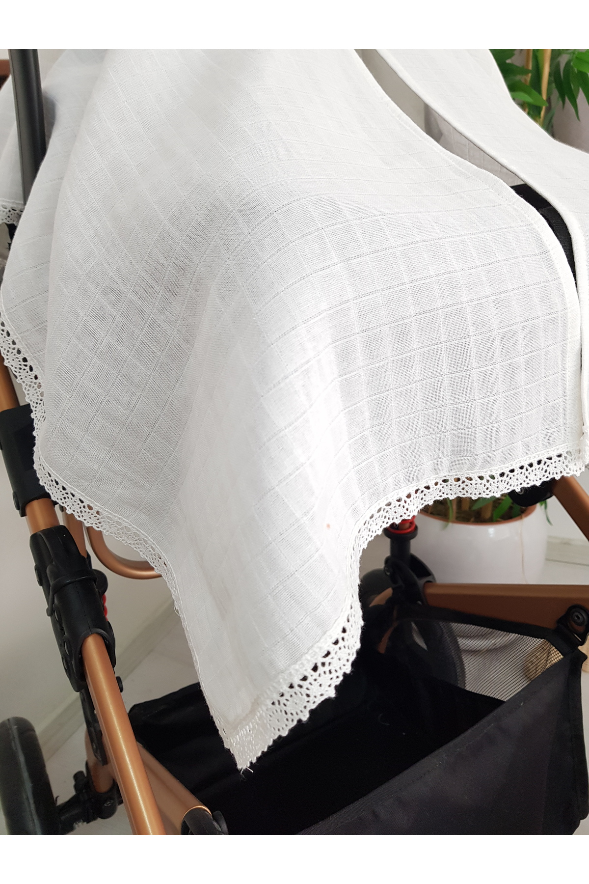 ib ilkimbebe Dantelli Bebek Puset Örtüsü fotoğrafı 5 (önizleme)