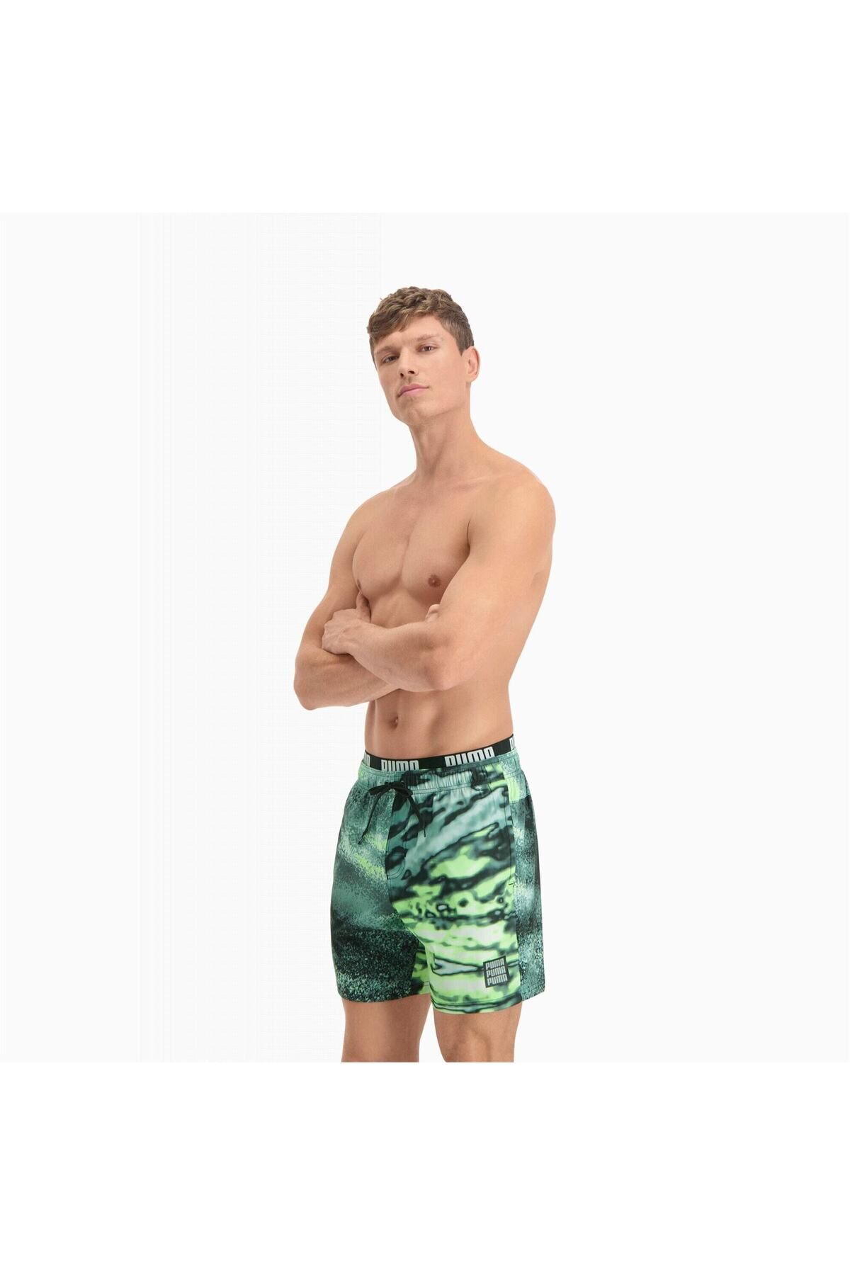 Puma-Σορτς Puma Swim Men Luminous Mid Shorts 1p Sea, Green, Men 3