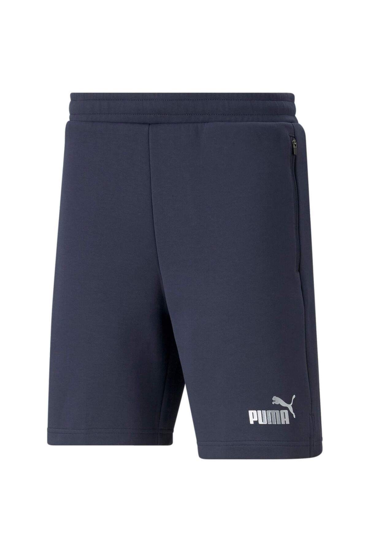 Puma-Šortky Puma Teamfinal Casuals Šortky, Modré, Pánské 5