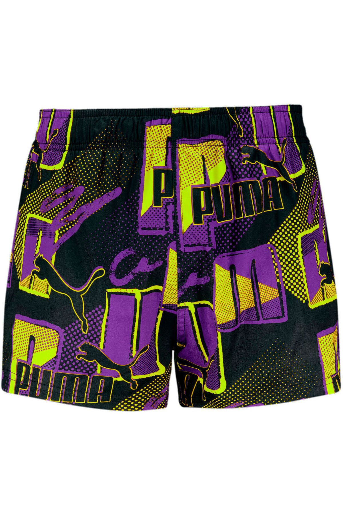 Puma-Šortky Puma Swim Men Print Logo Short, Purple, Men 1