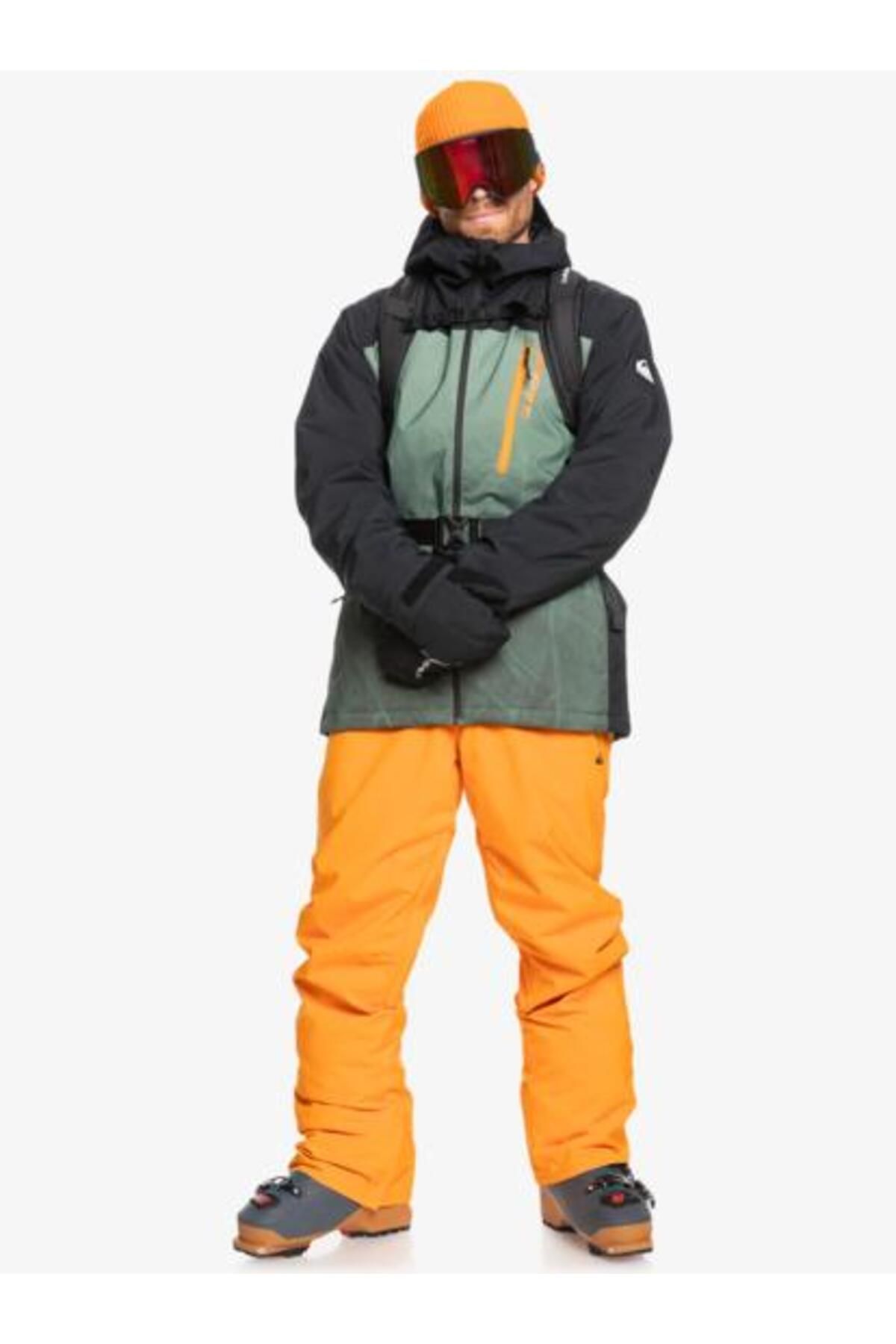 Quiksilver-Eqytp03146-4177 Orange Pepper Estate Pt Snowboard Pants 3