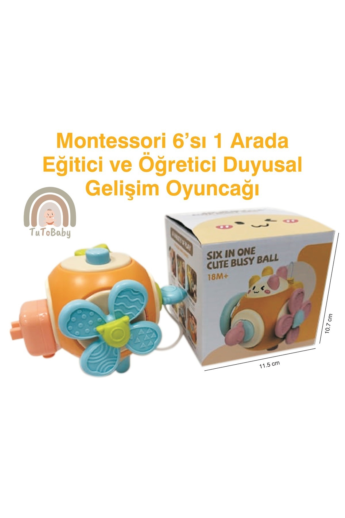 tutobaby Montessori 6'sı 1 arada Eğitici ve Öğretici Duyusal Gelişim Oyuncağı fotoğrafı 2 (önizleme)