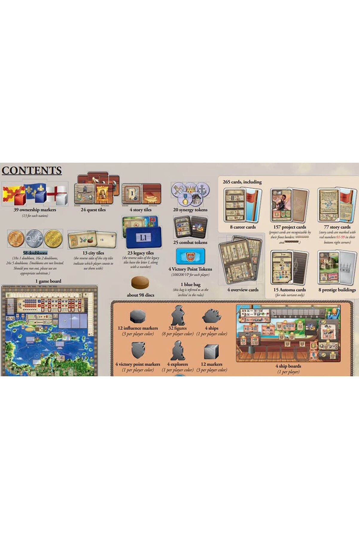 Capstone Games-: Maracaibo, Big Box Strategy Board Game, Unique Story Mode Feature, A Nondestructive 5