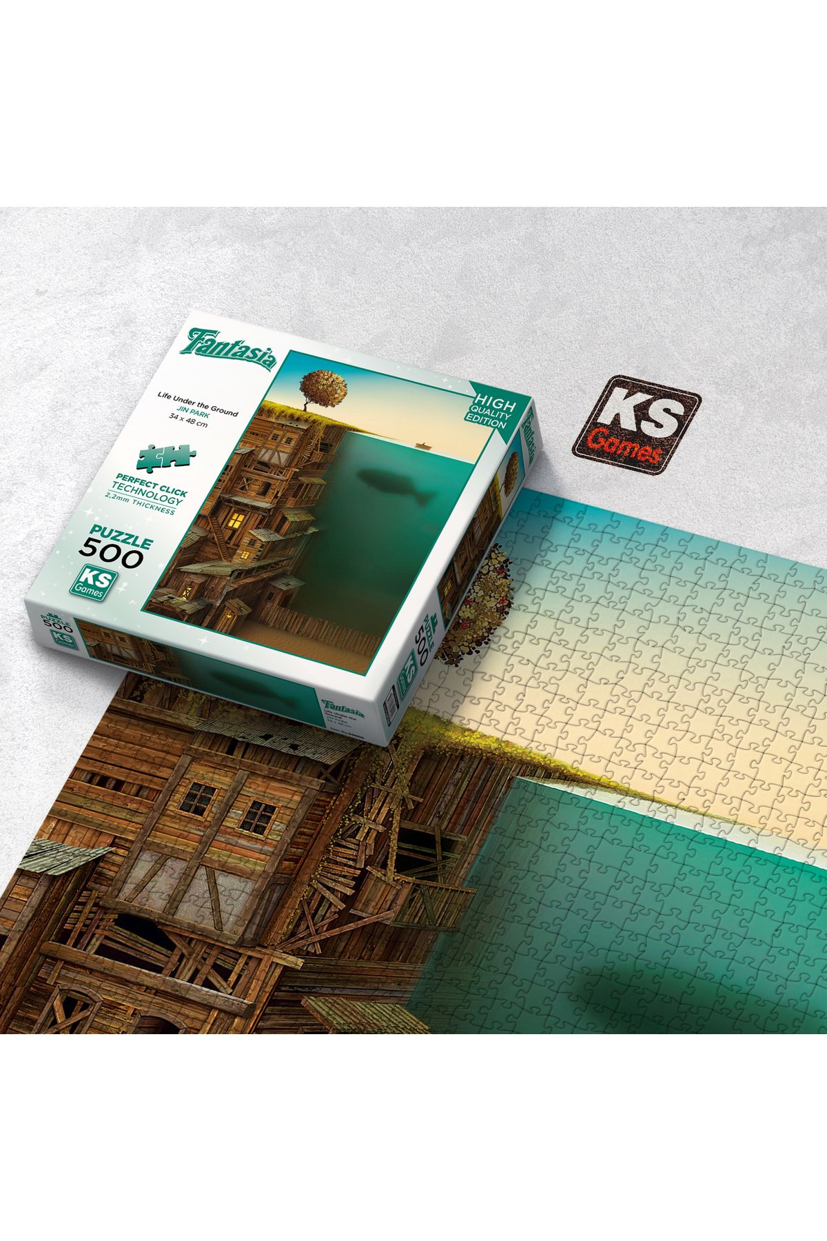 پازل زندگی زیر زمین 500 قطعه Ks Games