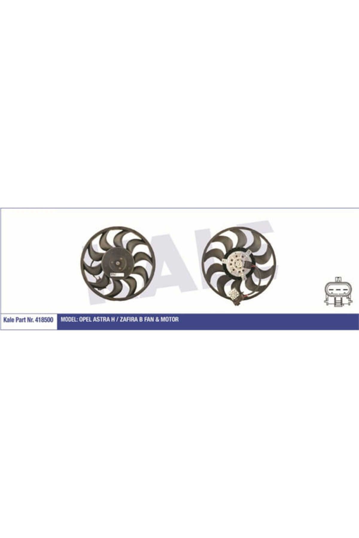 KALE OTO Radyatör 418500 Fan Motoru Radyatör Astra H 05- 1.3 Cdtı 1.7 Cdtı 1.9 Cdtı 280W-315Mm