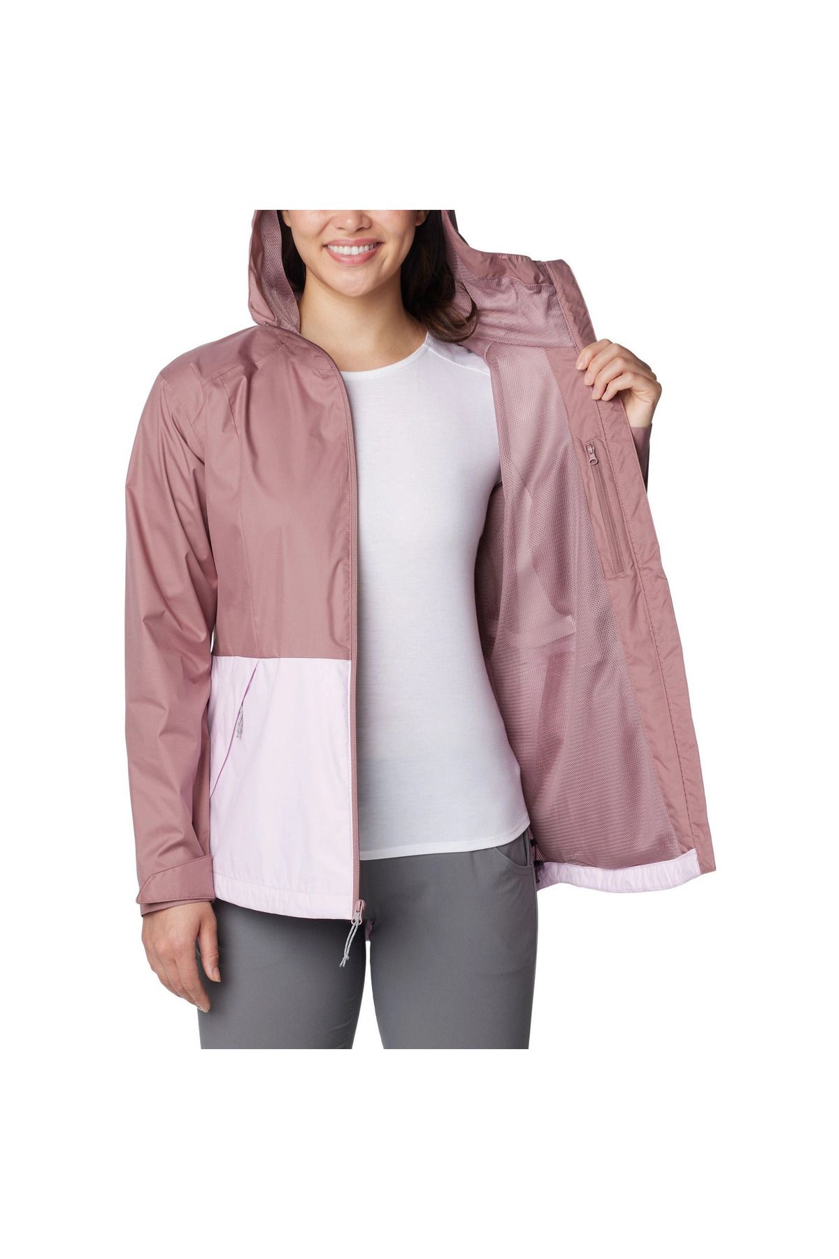 converse-Jacket Columbia Inner Limits Iii Jacket, Pink, Women 3