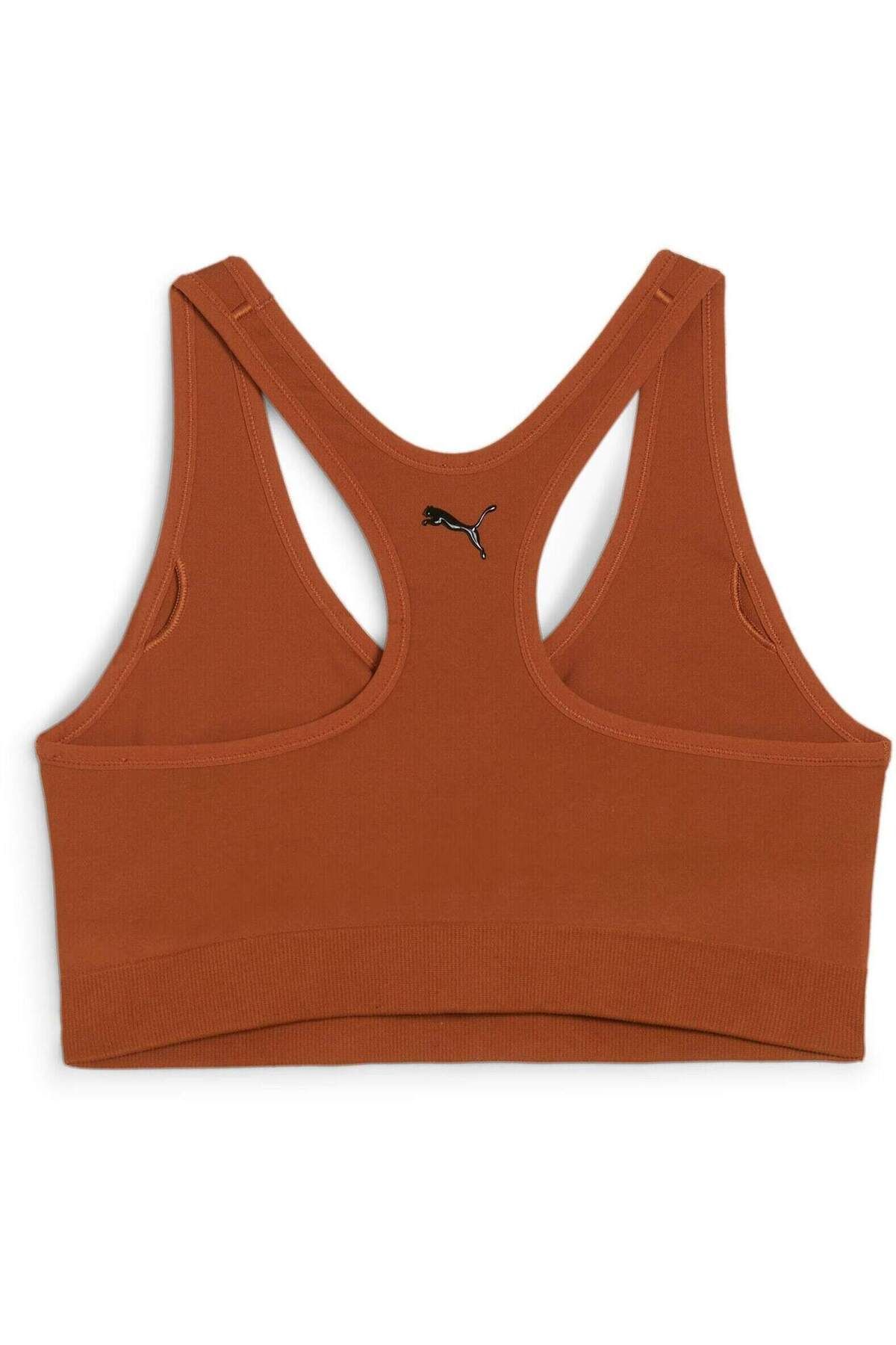 Puma-Bra Puma 4keeps Shapeluxe Seamless Bra Teak, Brown, Women 4