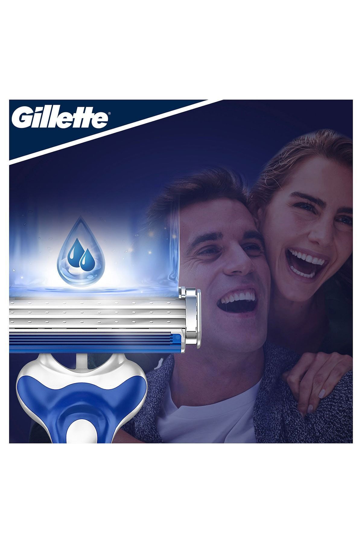 Gillette-Blue 3 Comfort 3 blades 3 razors Card (9664) --- Gillette Blue 3 Men's Razors Card 3 pieces 8