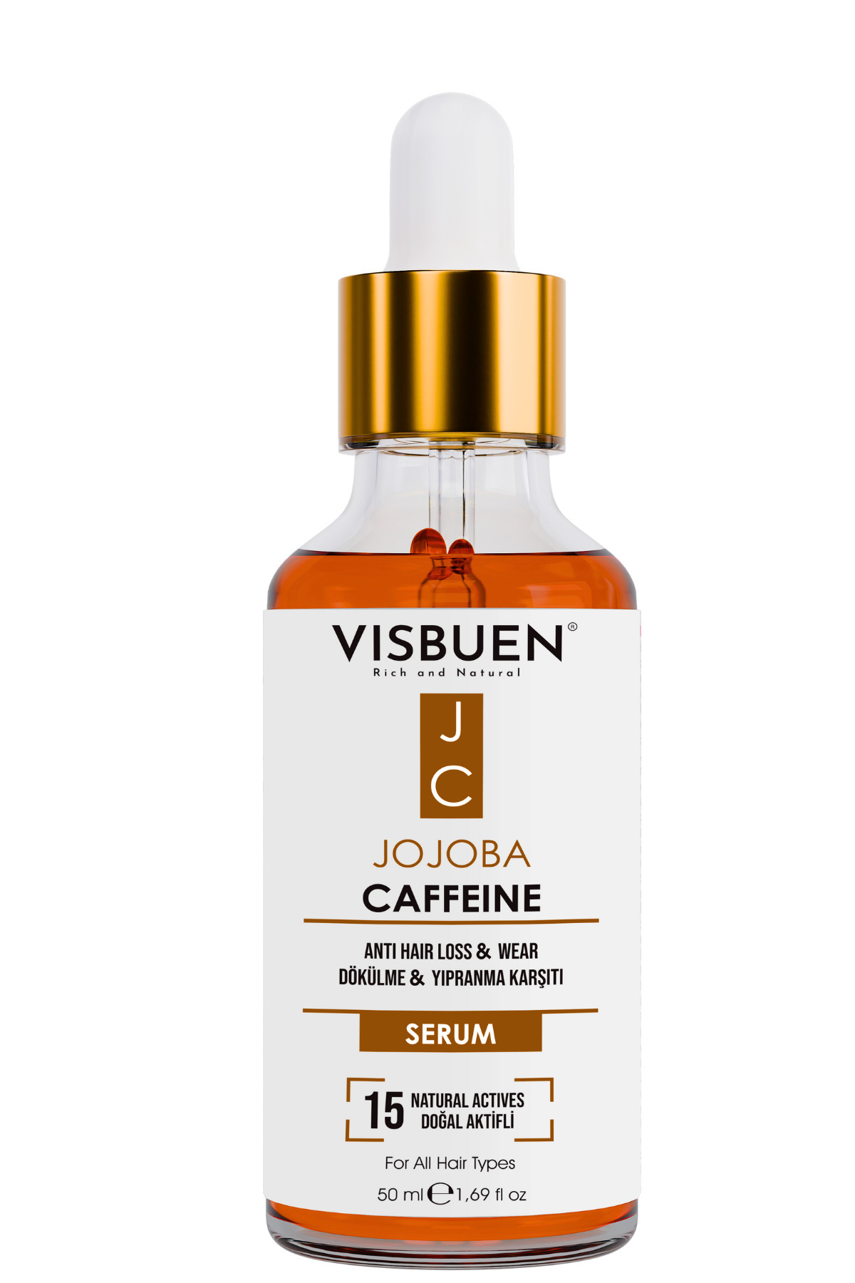 Jojoba Kafein 15 Doğal Aktifli Saç Dökülmesine Ve Yıpranmasına Karşı Serum — kafeinserum — تصویر 4 از 4