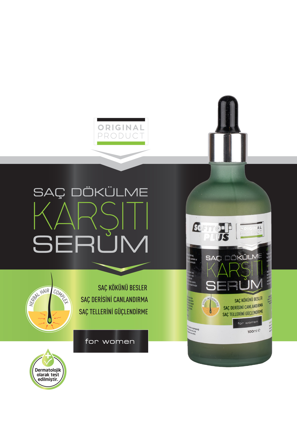 Plus Dökülme Karşıtı Saç Serumu 100 ml - Ürün görseli