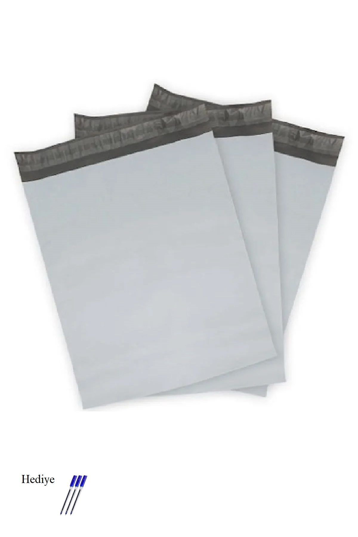 Easy Tedarik Cepsiz Battal Boy Kargo Poşeti 45x55+5 cm - 100 Adet (40+40=80 Mikron)