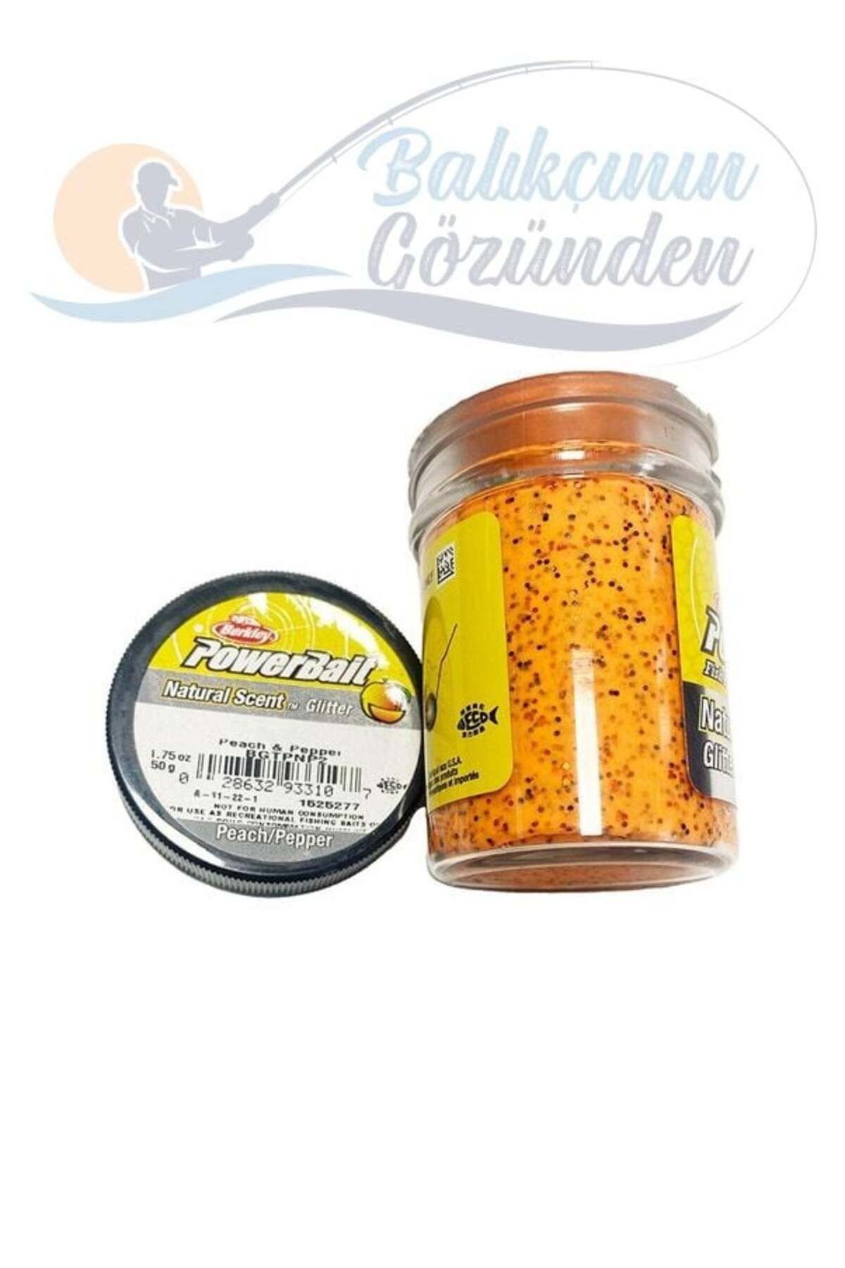 BERKLEY Power Bait Natural Scent Glitter - Peach/Pepper