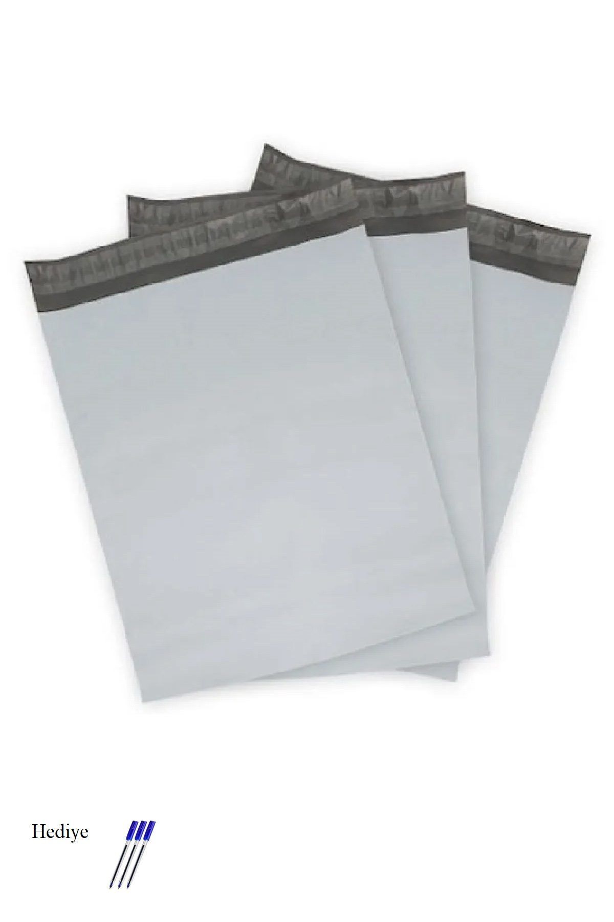 Easy Tedarik Cepsiz Büyük Boy Kargo Poşeti 35x45+5 cm - 200 Adet (40+40=80 Mikron)