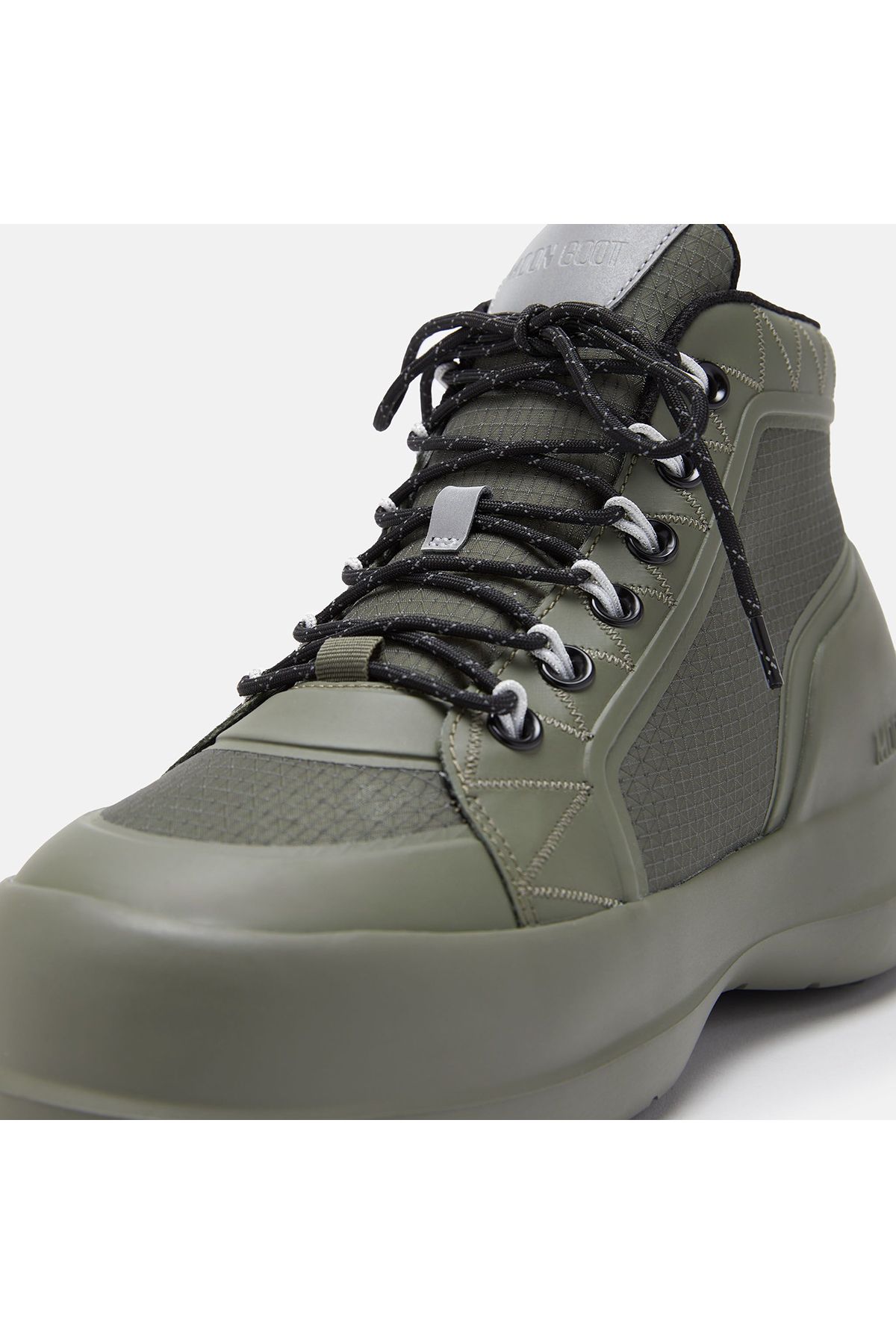 MOON BOOT-حذاء الرجال (الثلج) 80D2480080-M006 حذاء القمر لونا تريك متوسط النايلون الكاكي 4