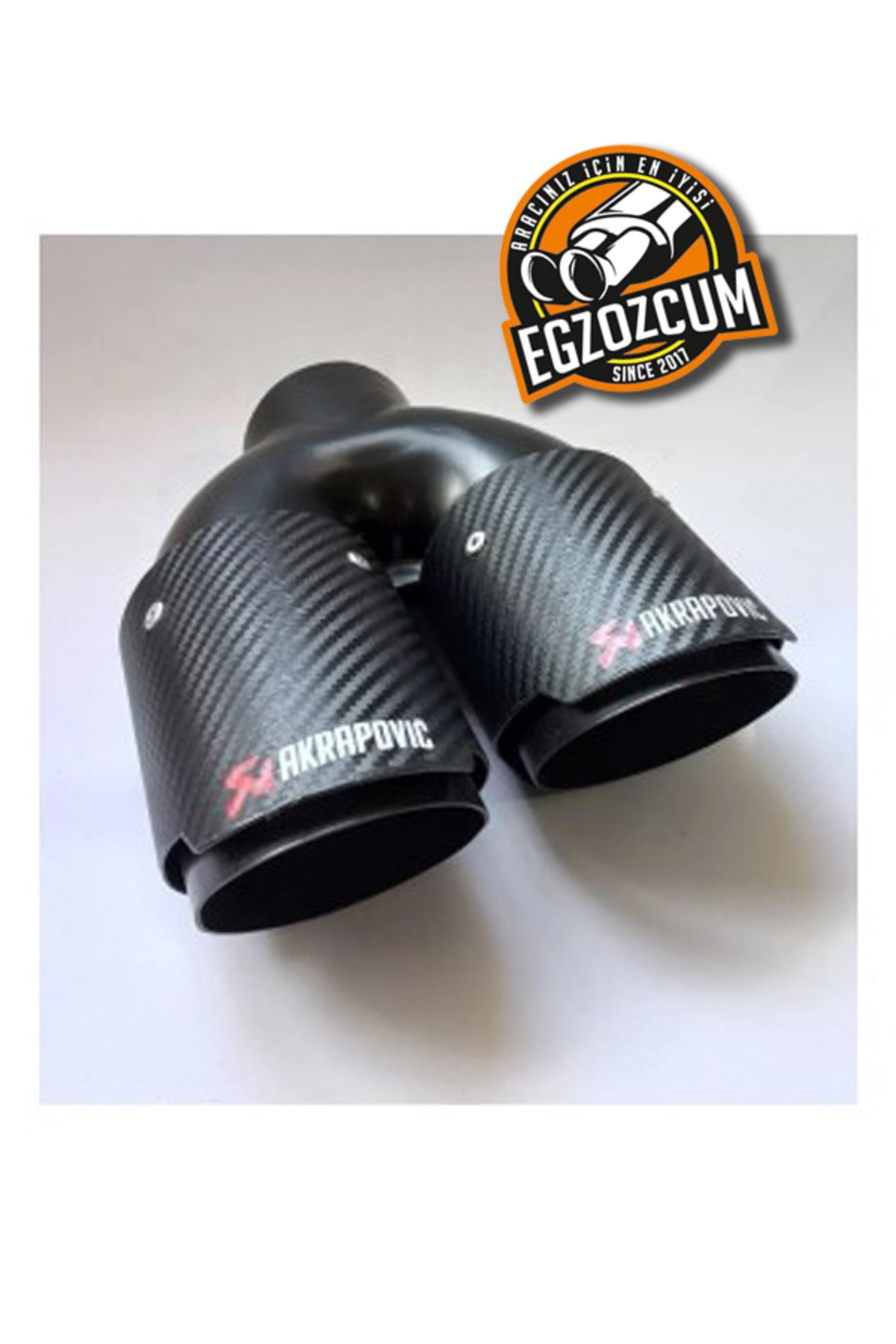 Akrapovic 90 Mm Sağ Çıkış Egzoz Başlığı Karbon Kaplama Içi Siyah Akrapoviç 1 Adet Eksoz - Egzozcum -