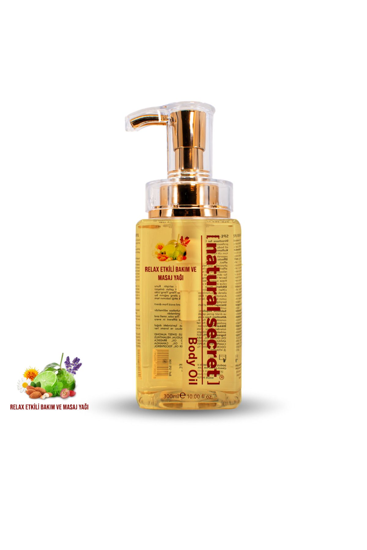 Natural Secret Relax Etkili Bakım ve Masaj Yağı / SOFT BLENDED MASSAGE & BODY CARE OIL 300ml