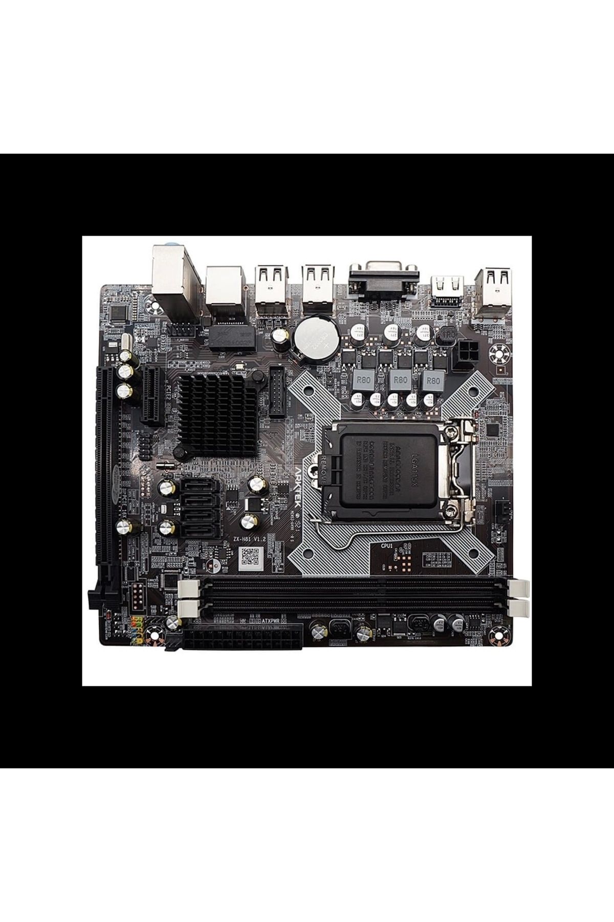 arktek-Alpha Force, Ak-H81M Handheld, 2Xddr3, M.2, D-Sub, Hdmi, 4Th Generation, Lga1150 Socket, Motherboard 3