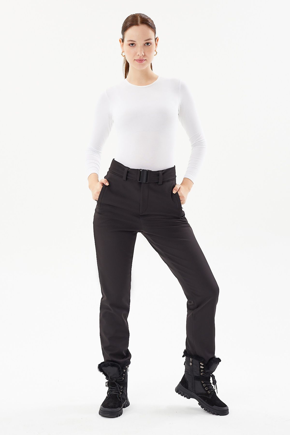 Exuma-Pantaloni de schi Softshell pentru femei 2423026 1