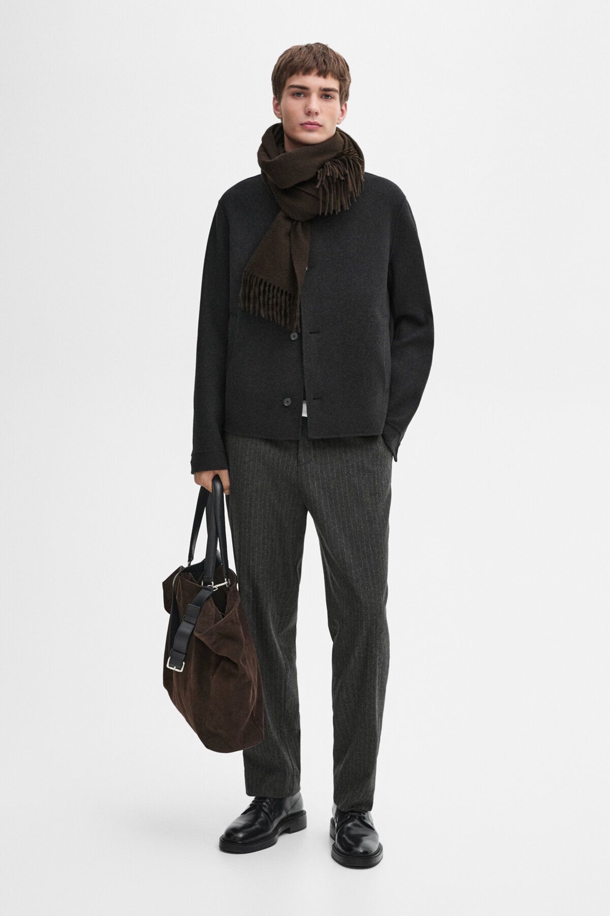 ژاکت بمب افکن دوتایی پشمی Massimo Dutti