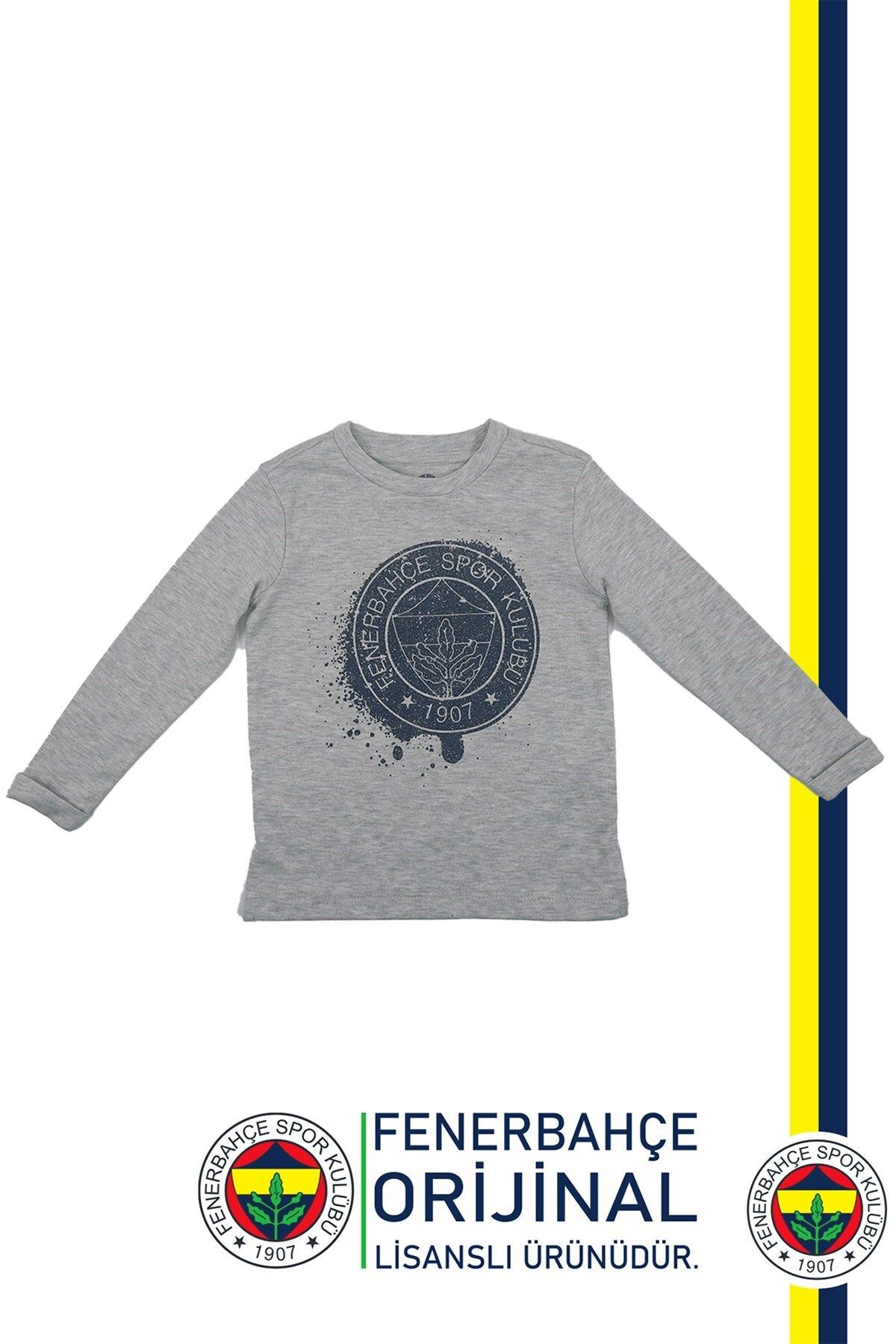 Fenerbahçe-Sweat pentru copii cu logo Fb Gri aurit - Cadou cu cutie de lemn 2