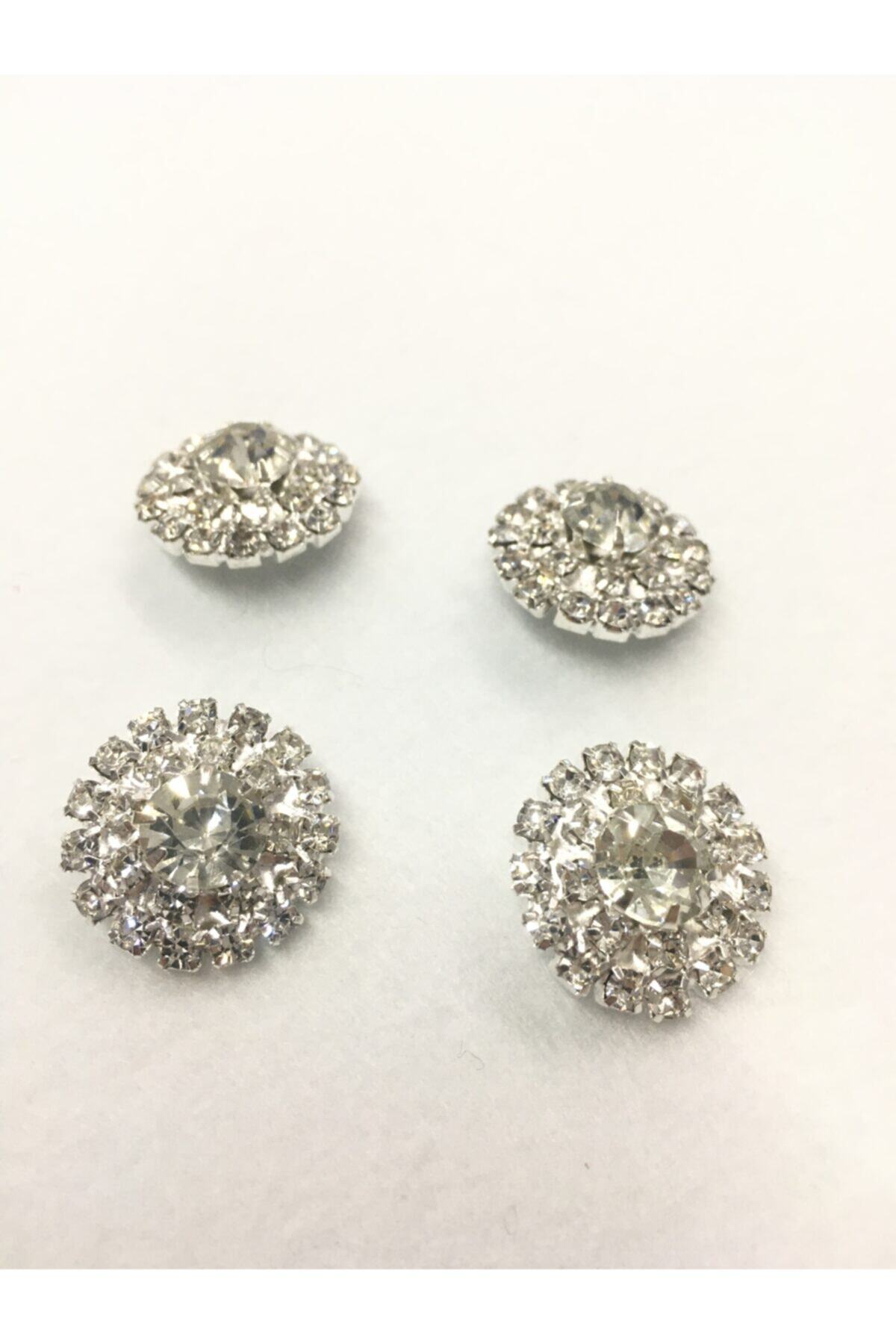 karantuhafiye Taşlı Düğme Ceket Ve Hırka Düğmesi 4 Lü Set Küçük Mantar Model