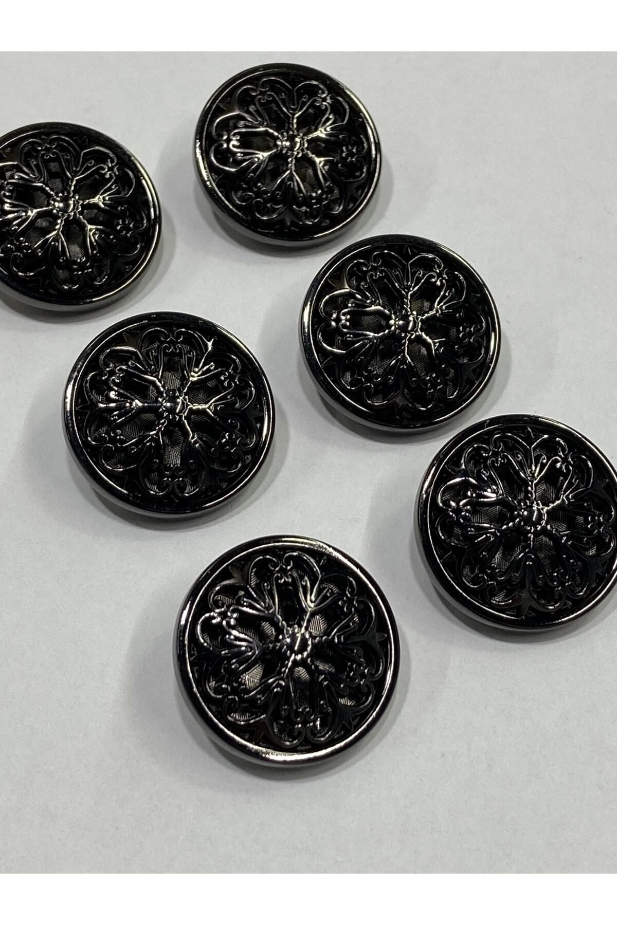 karantuhafiye-Coat Topcoat button / design button / special coated button / Black set of 6 1