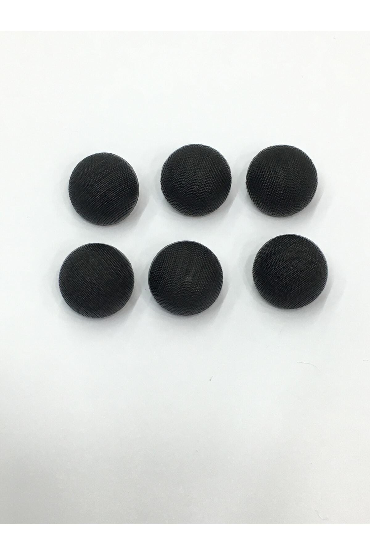 karantuhafiye Italyan Mat Inci Bombeli Model Hırka Yelek Düğmesi Takımı 6 Lı Set Siyah 1,5 Cm (KOD:3598)